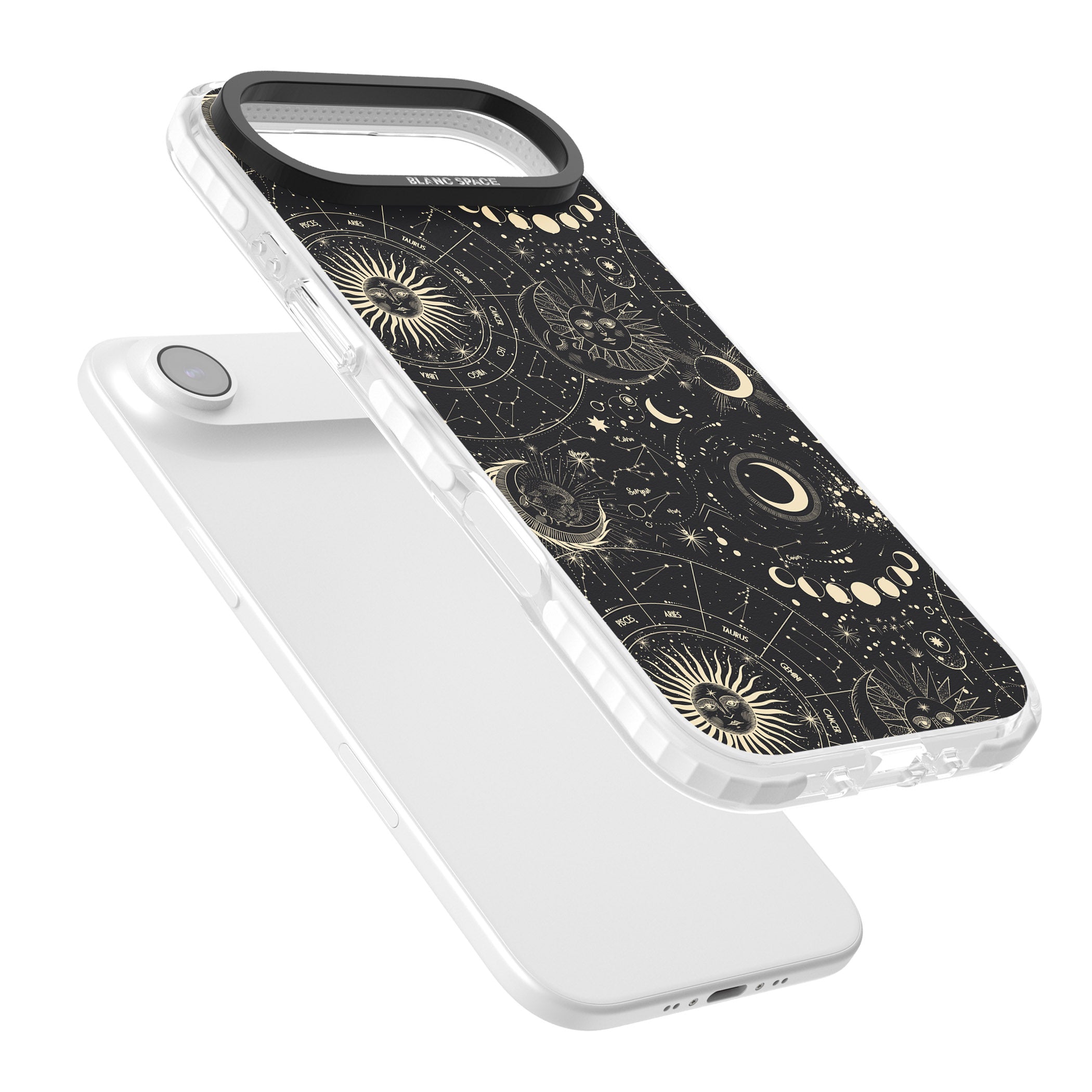 Celestial Suns, Moons & Zodiacs iPhone 17 Air Impact Pro Clear Phone Case Colours