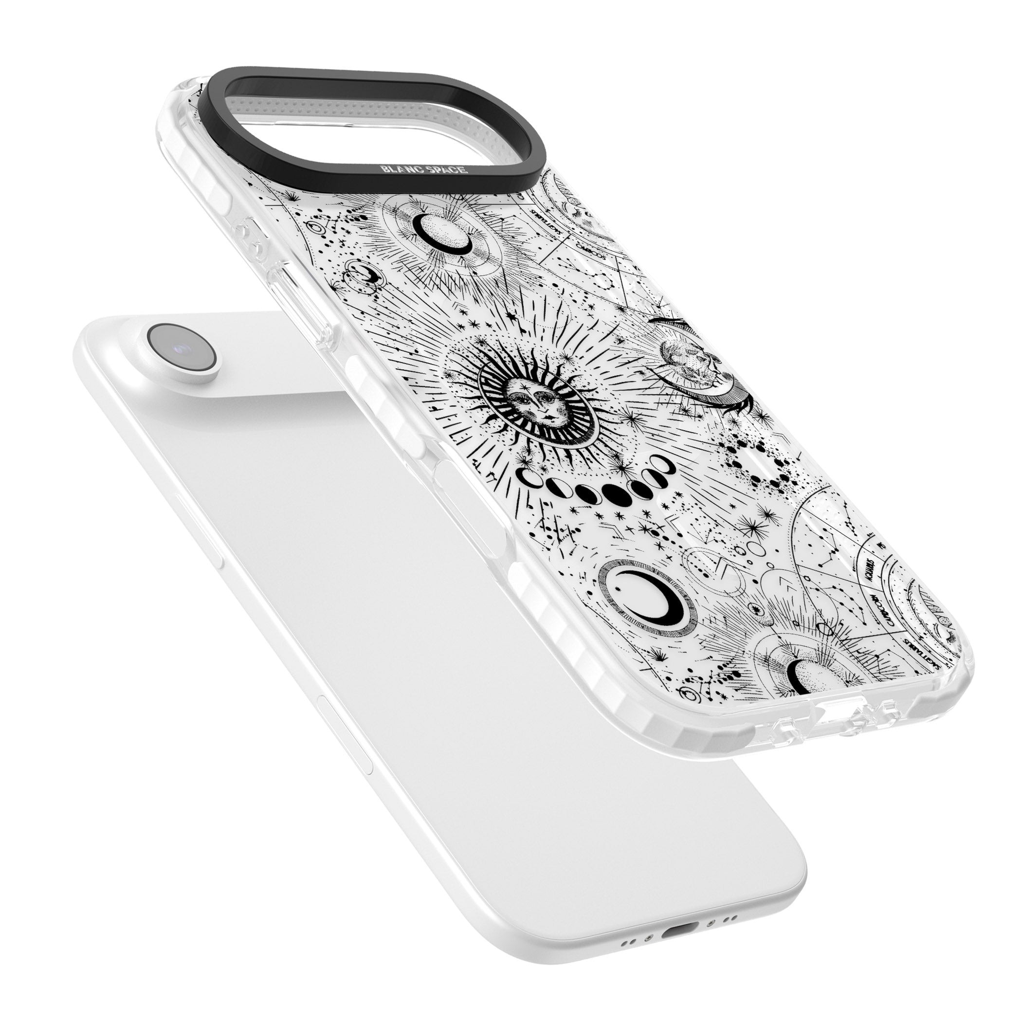 Suns & Zodiac Solar Chart iPhone 17 Air Impact Pro Clear Phone Case Colours