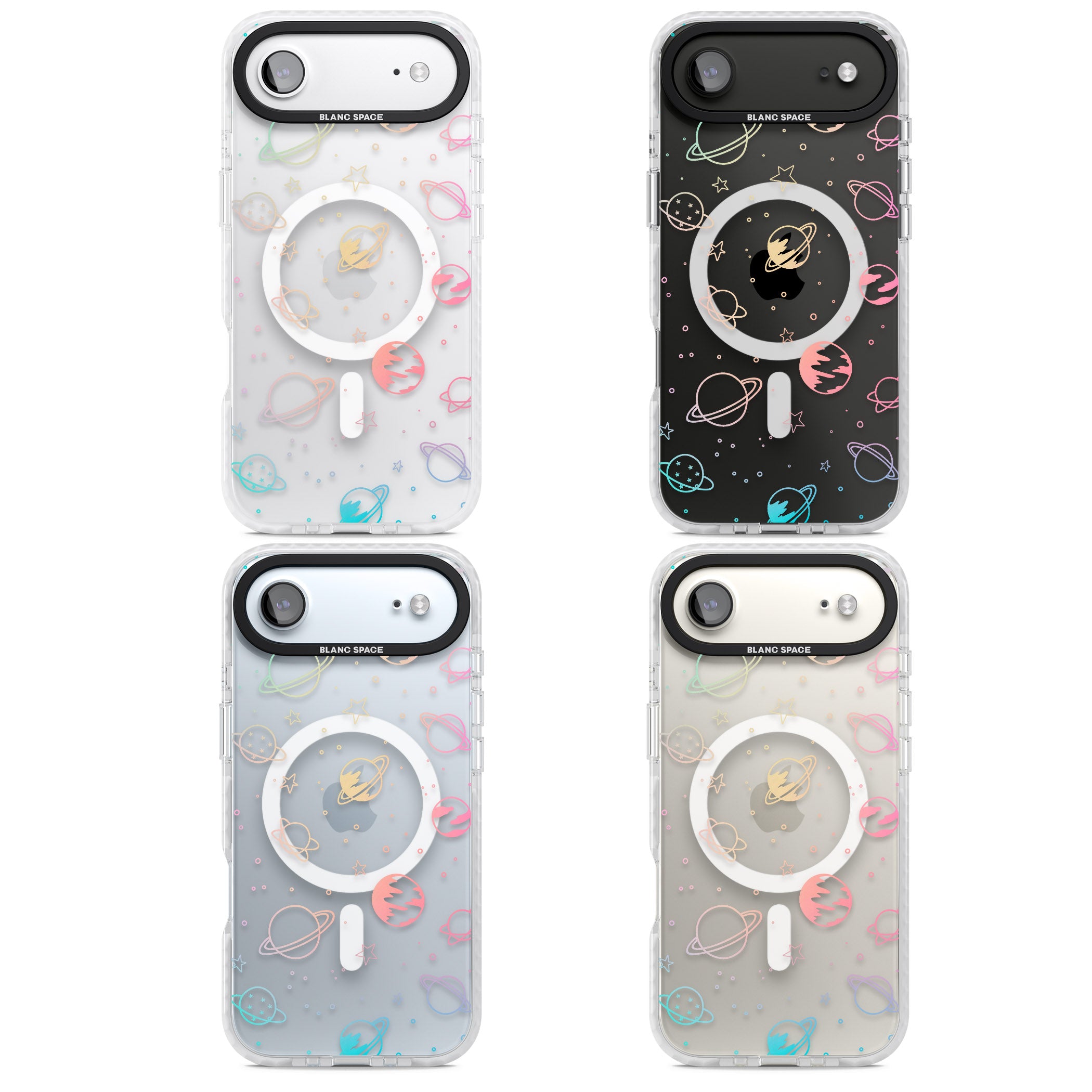 Pastel Space Universe iPhone 17 Air Impact Pro Clear Phone Case APT Impact Protection