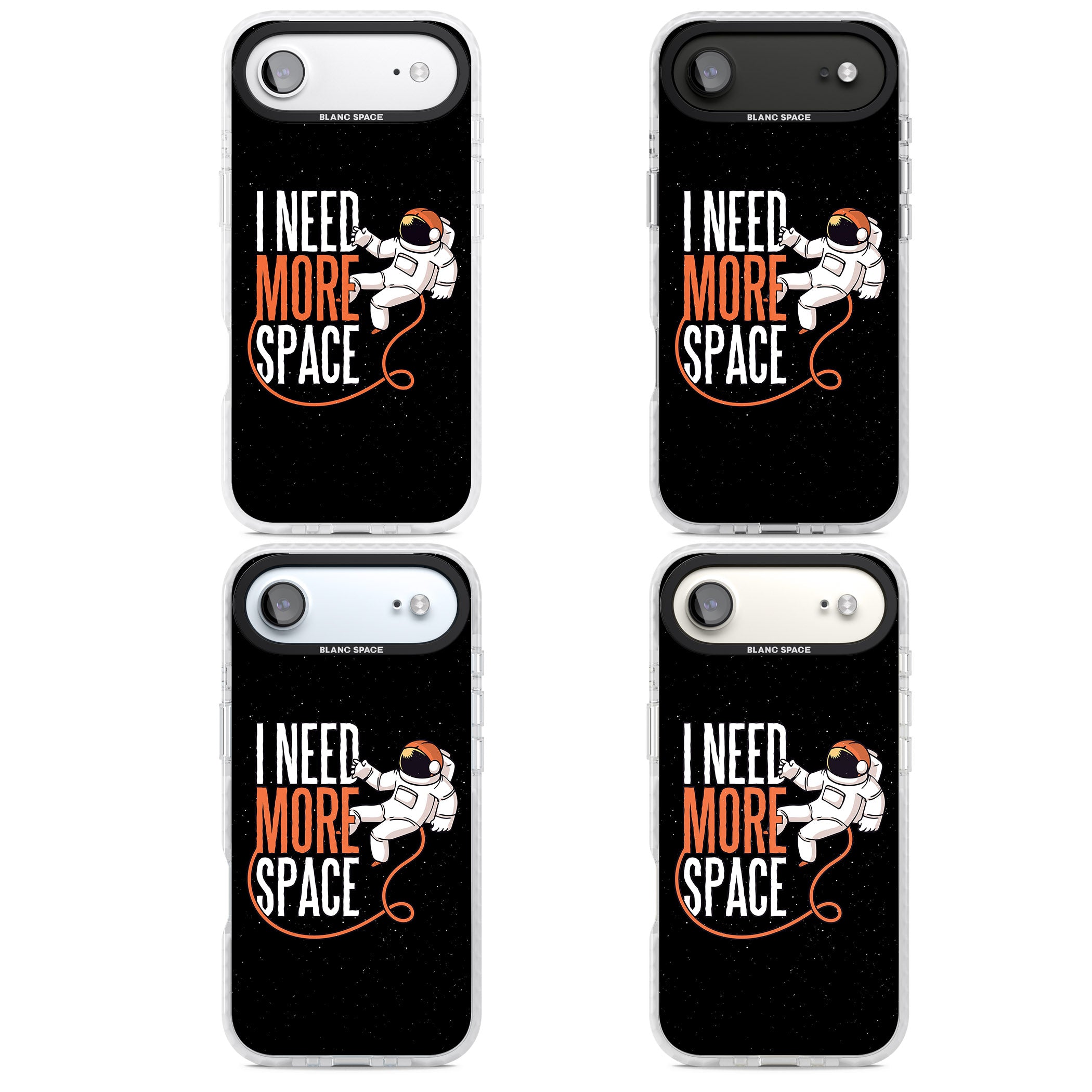 I Need More Space iPhone 17 Air Impact Pro Clear Phone Case APT Impact Protection