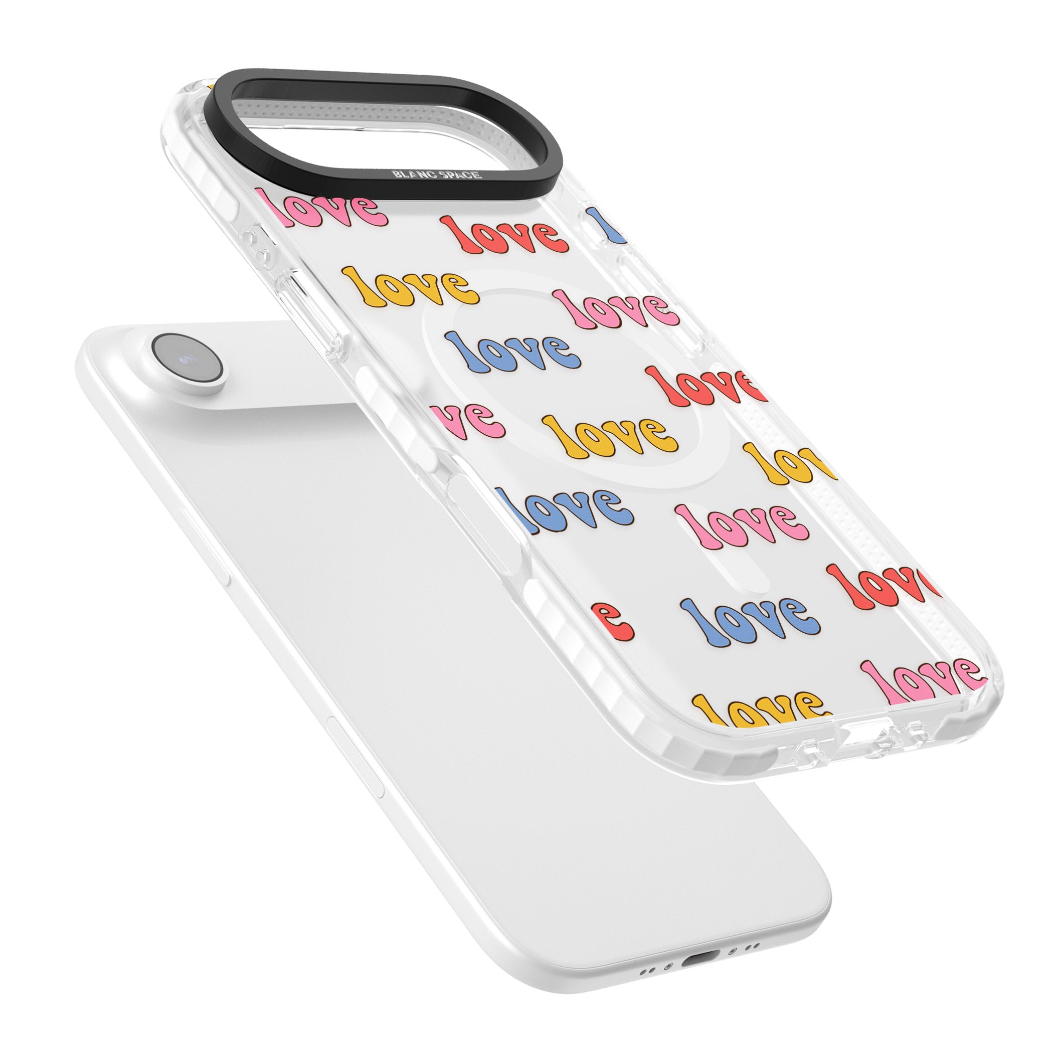 Love Pattern iPhone 17 Air Impact Pro Clear Phone Case Colours