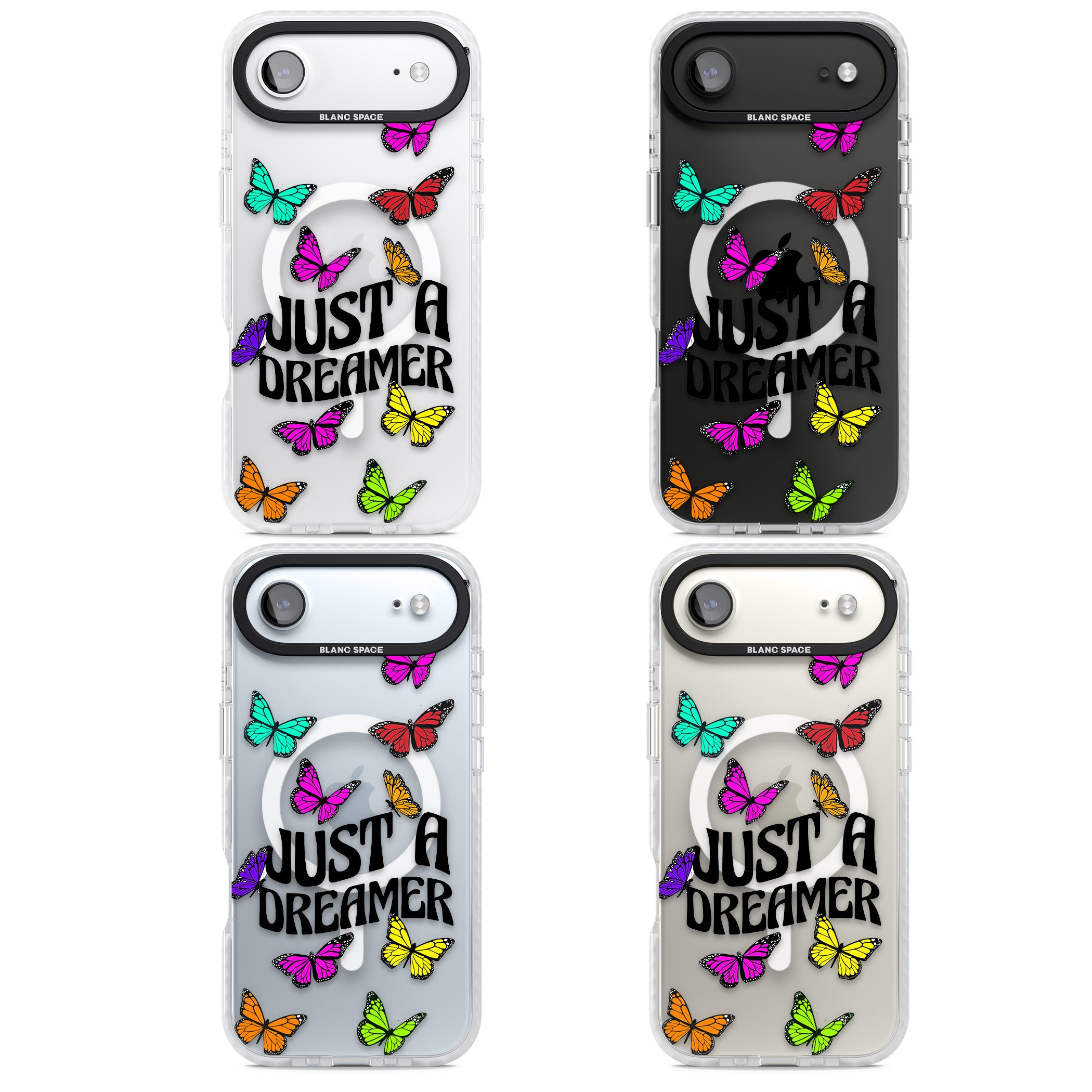 Just A Dreamer Butterfly iPhone 17 Air Impact Pro Clear Phone Case APT Impact Protection