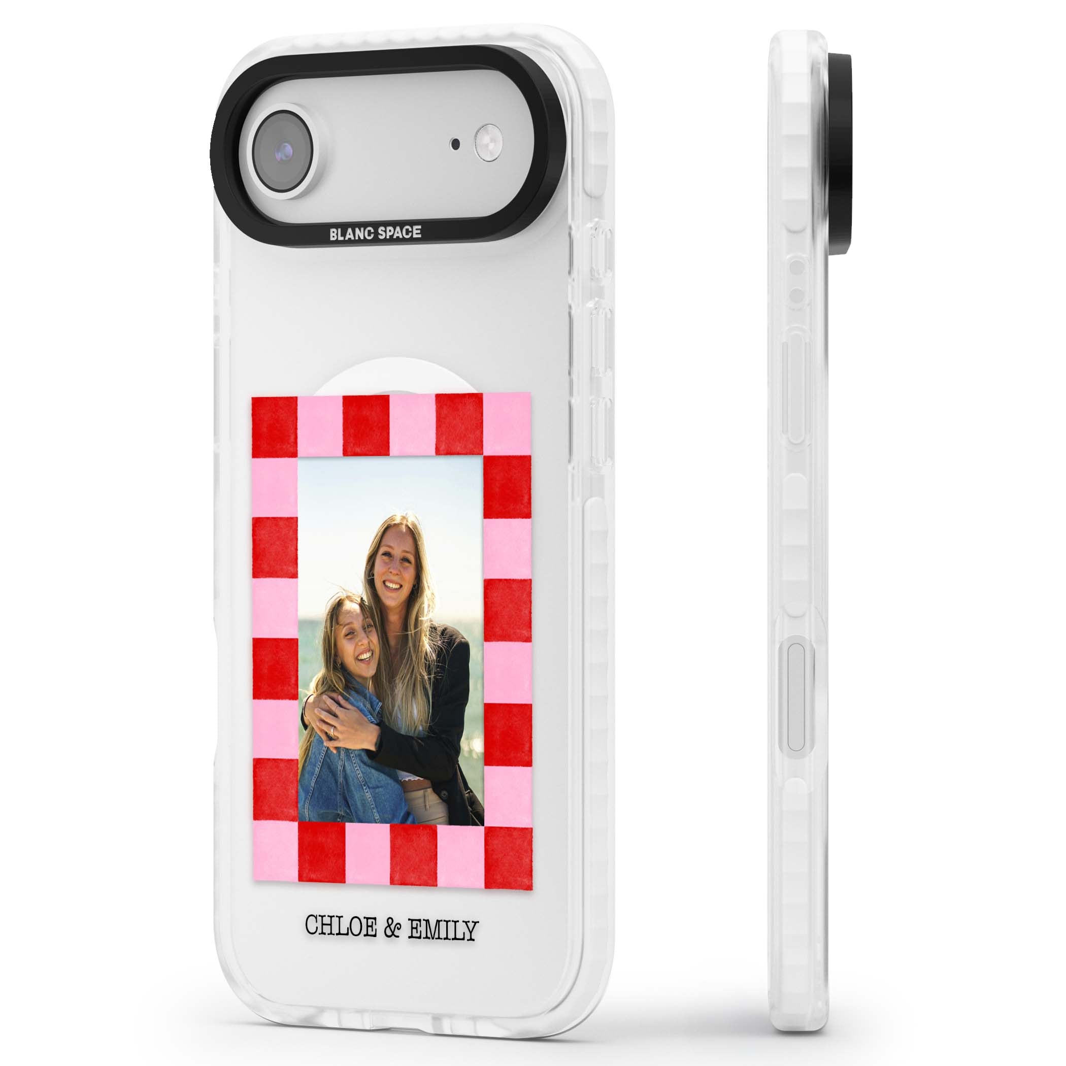 Bubblegum Check Photo for her iPhone case | Impact Magsafe case for iPhone Air
