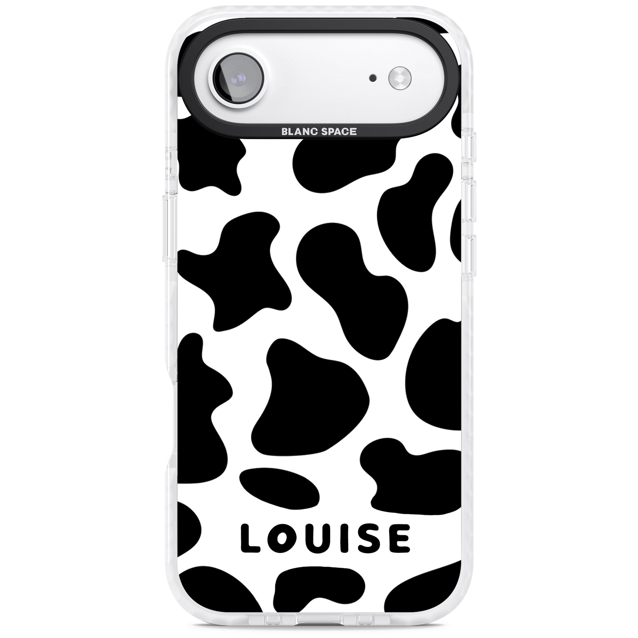 Personalised Cow Print iPhone 17 Air Impact Pro Clear Phone Case