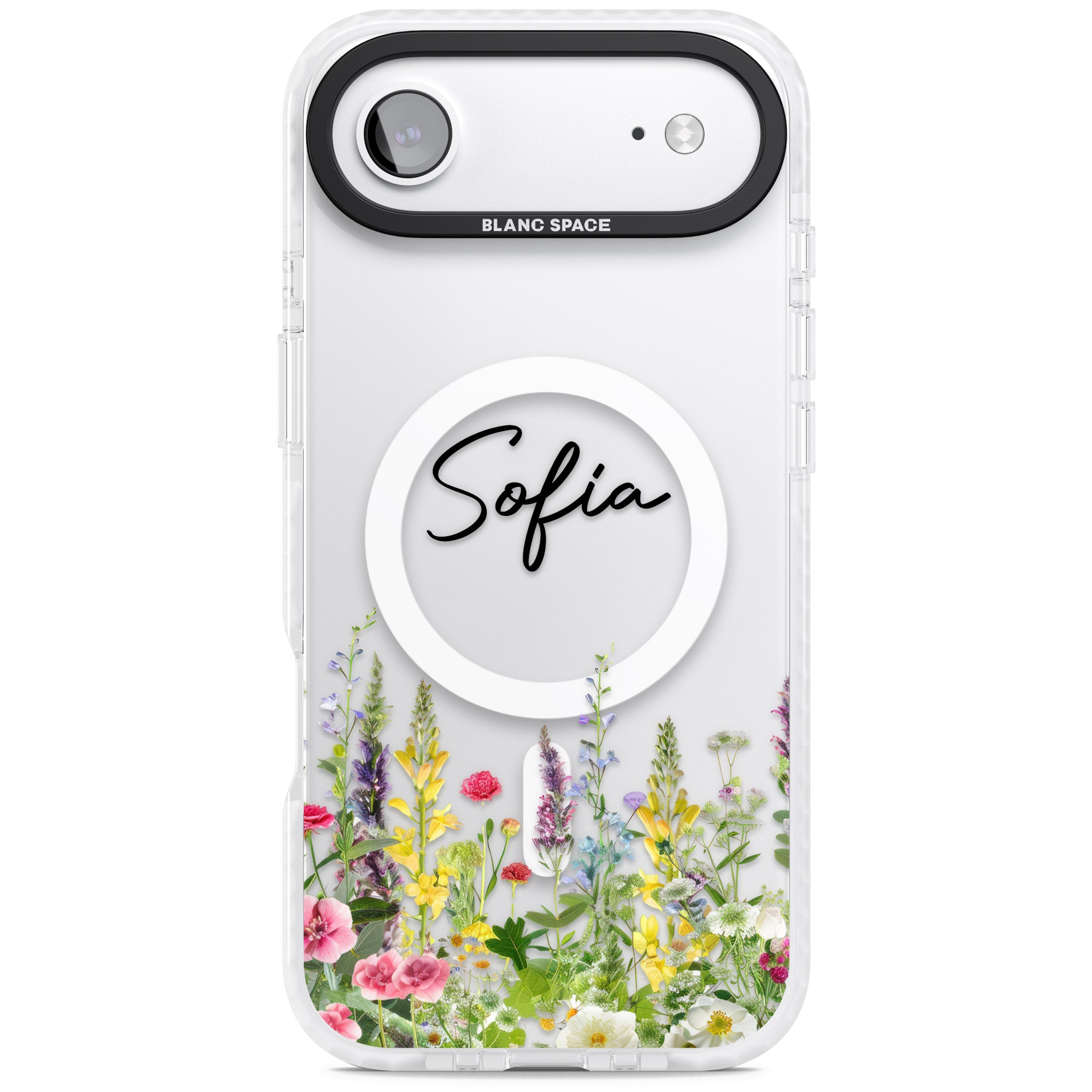 Personalised Garden Wildfowers iPhone 17 Air Impact Pro Clear Phone Case