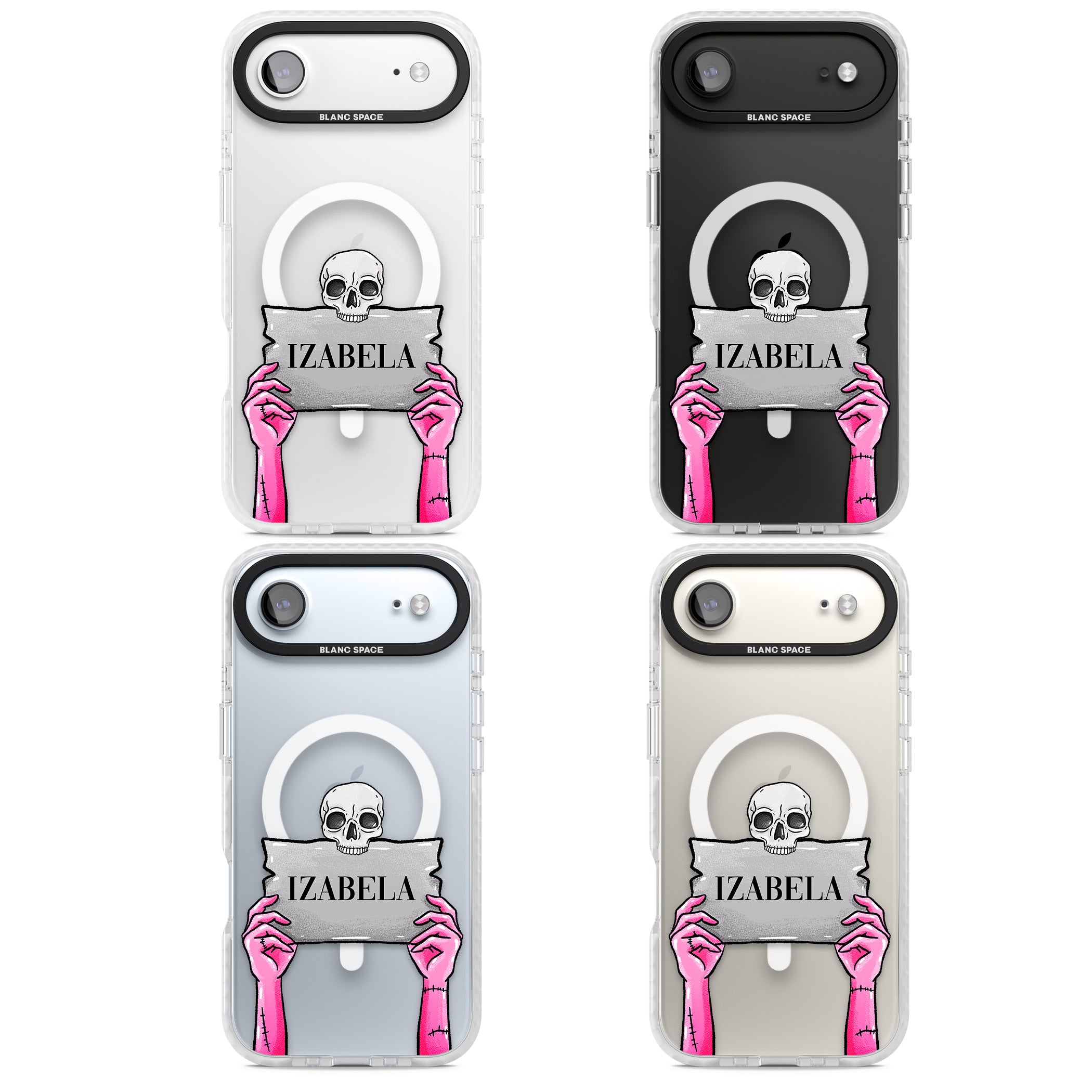 Personalised Grave Plaque iPhone 17 Air Impact Pro Clear Phone Case APT Impact Protection