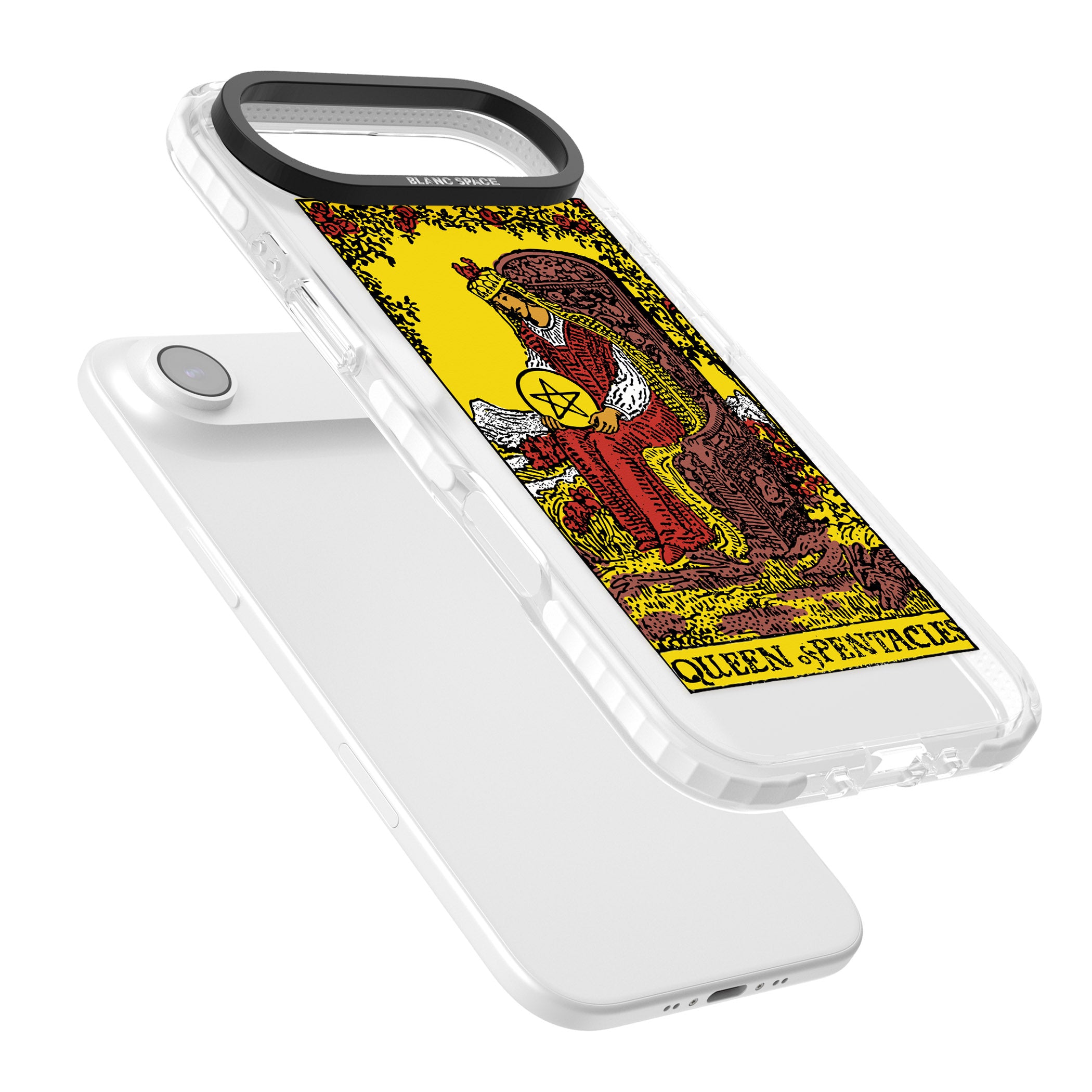 Personalised Queen Of Pentacles Tarot Card (Color) iPhone 17 Air Impact Pro Clear Phone Case Colours