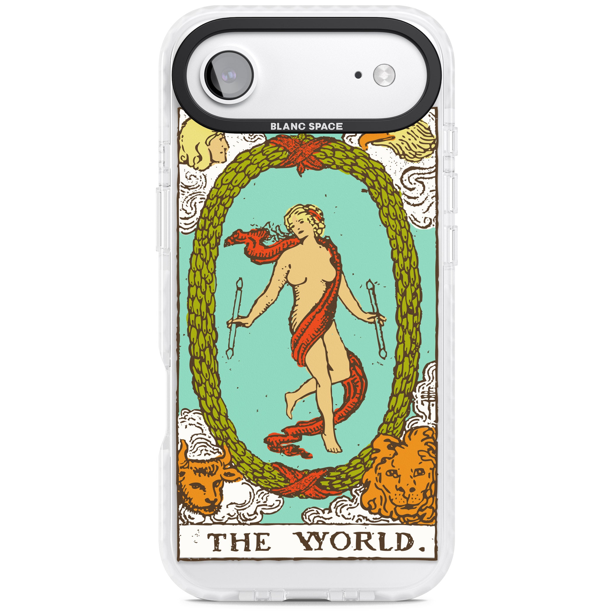 Personalised The World Tarot Card (Color) iPhone 17 Air Impact Pro Clear Phone Case