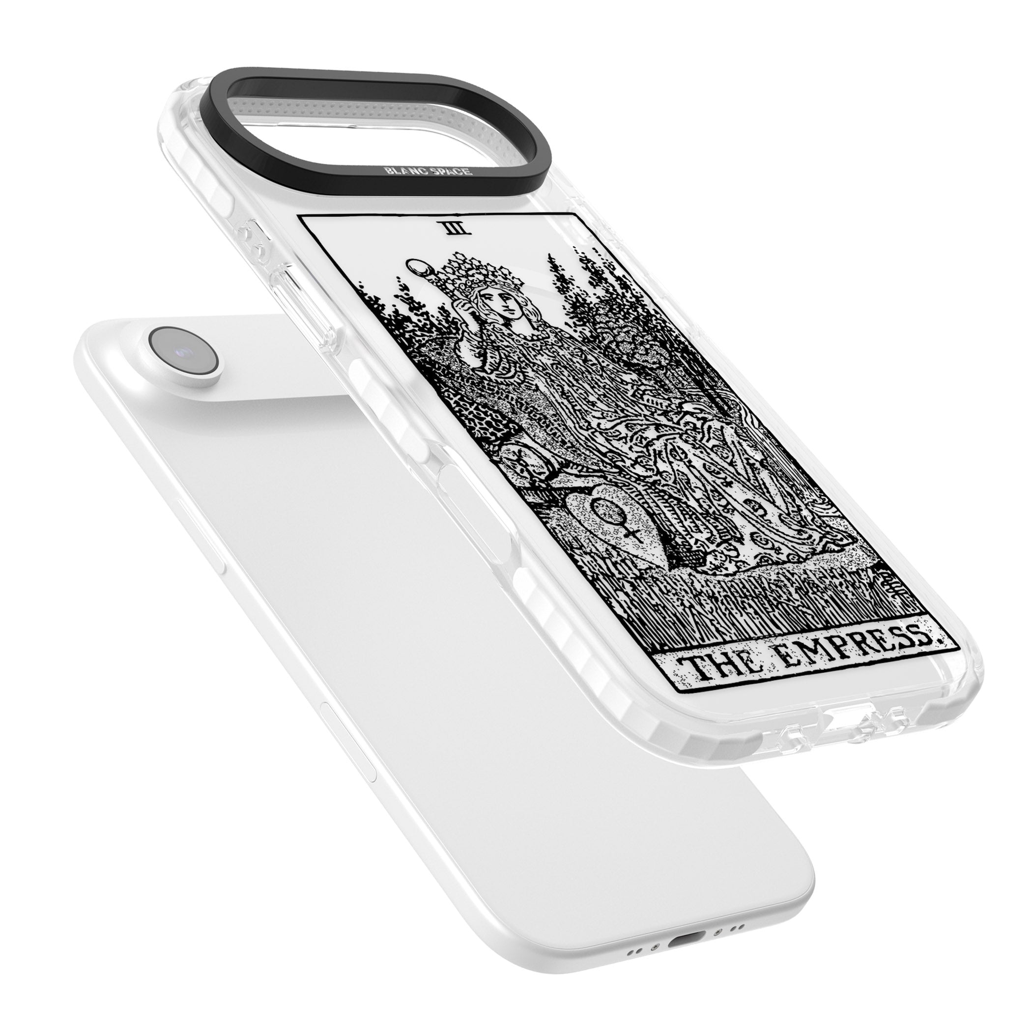 Personalised The Empress Tarot Card (Clear) iPhone 17 Air Impact Pro Clear Phone Case Colours