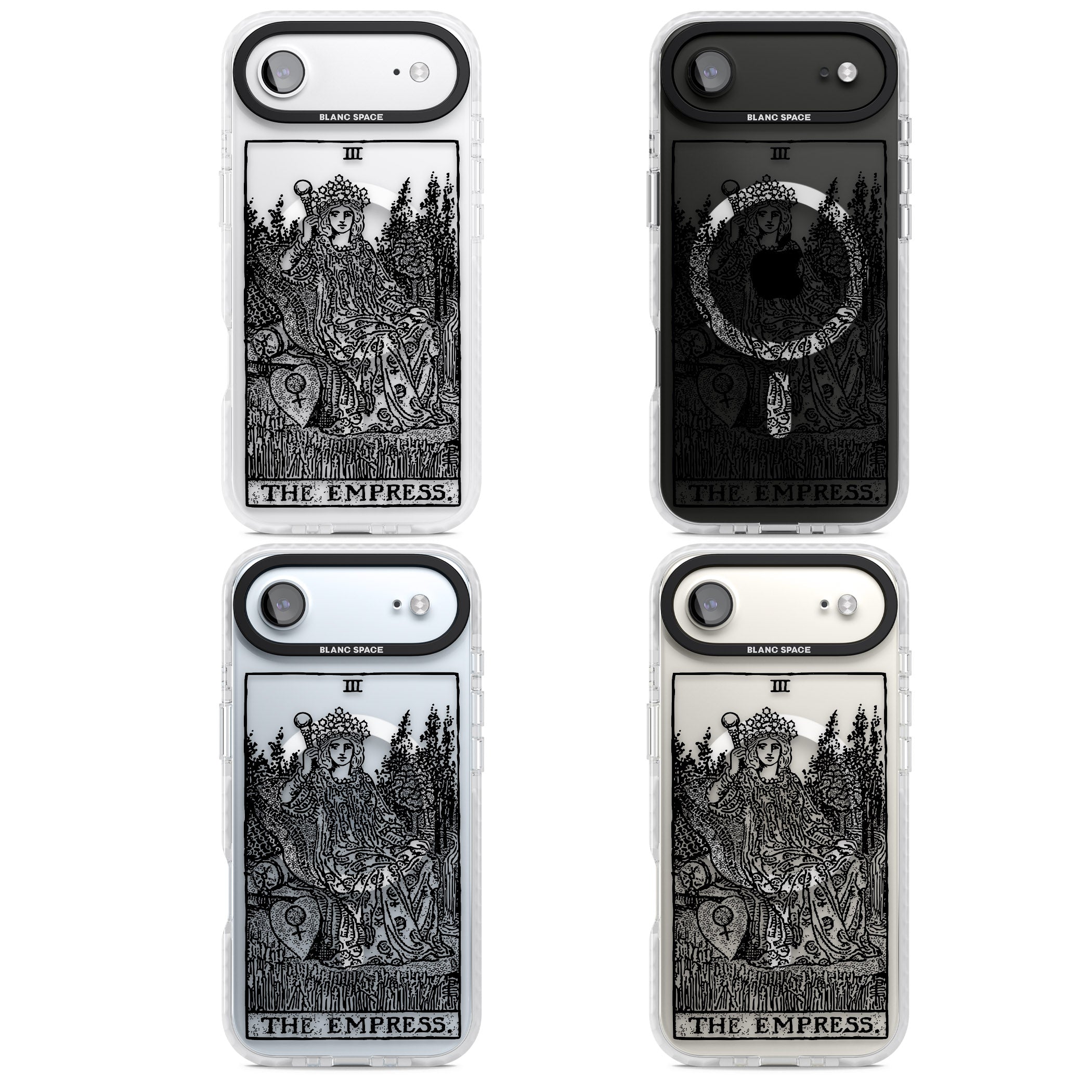 Personalised The Empress Tarot Card (Clear) iPhone 17 Air Impact Pro Clear Phone Case APT Impact Protection