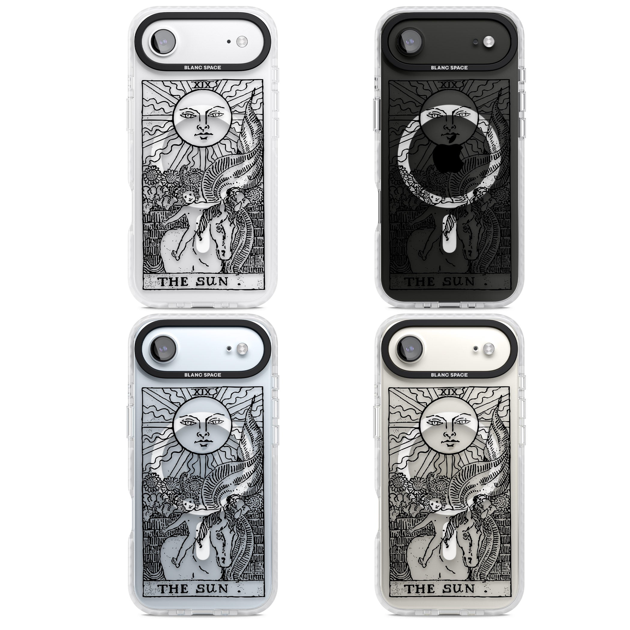 Personalised The Sun Tarot Card (Clear) iPhone 17 Air Impact Pro Clear Phone Case APT Impact Protection