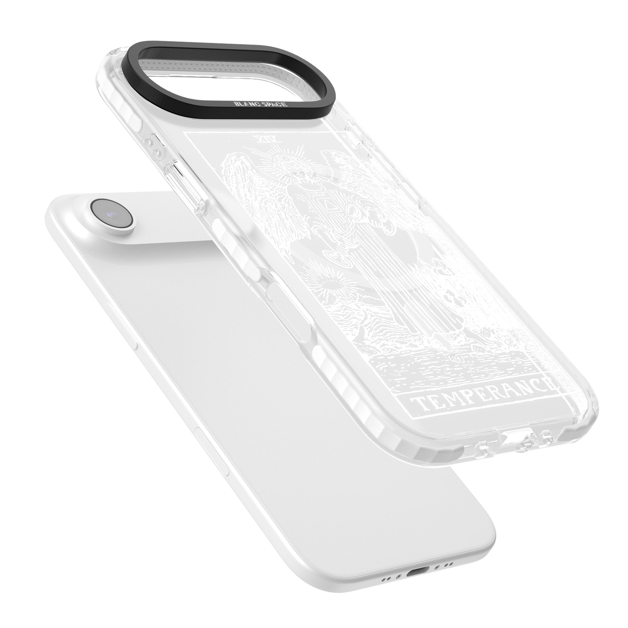 Personalised Temperance Tarot Card (White) iPhone 17 Air Impact Pro Clear Phone Case Colours