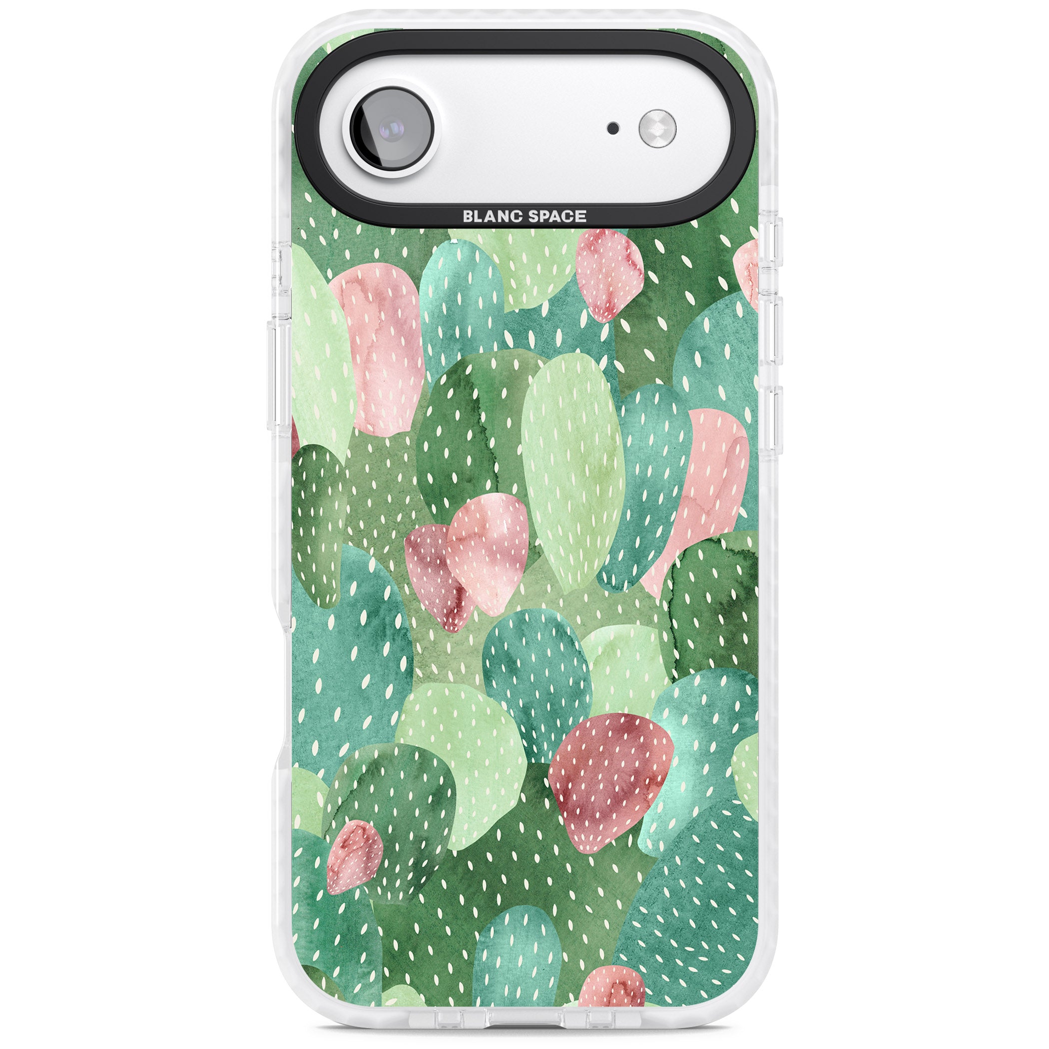 Cactus Charm iPhone 17 Air Impact Pro Clear Phone Case