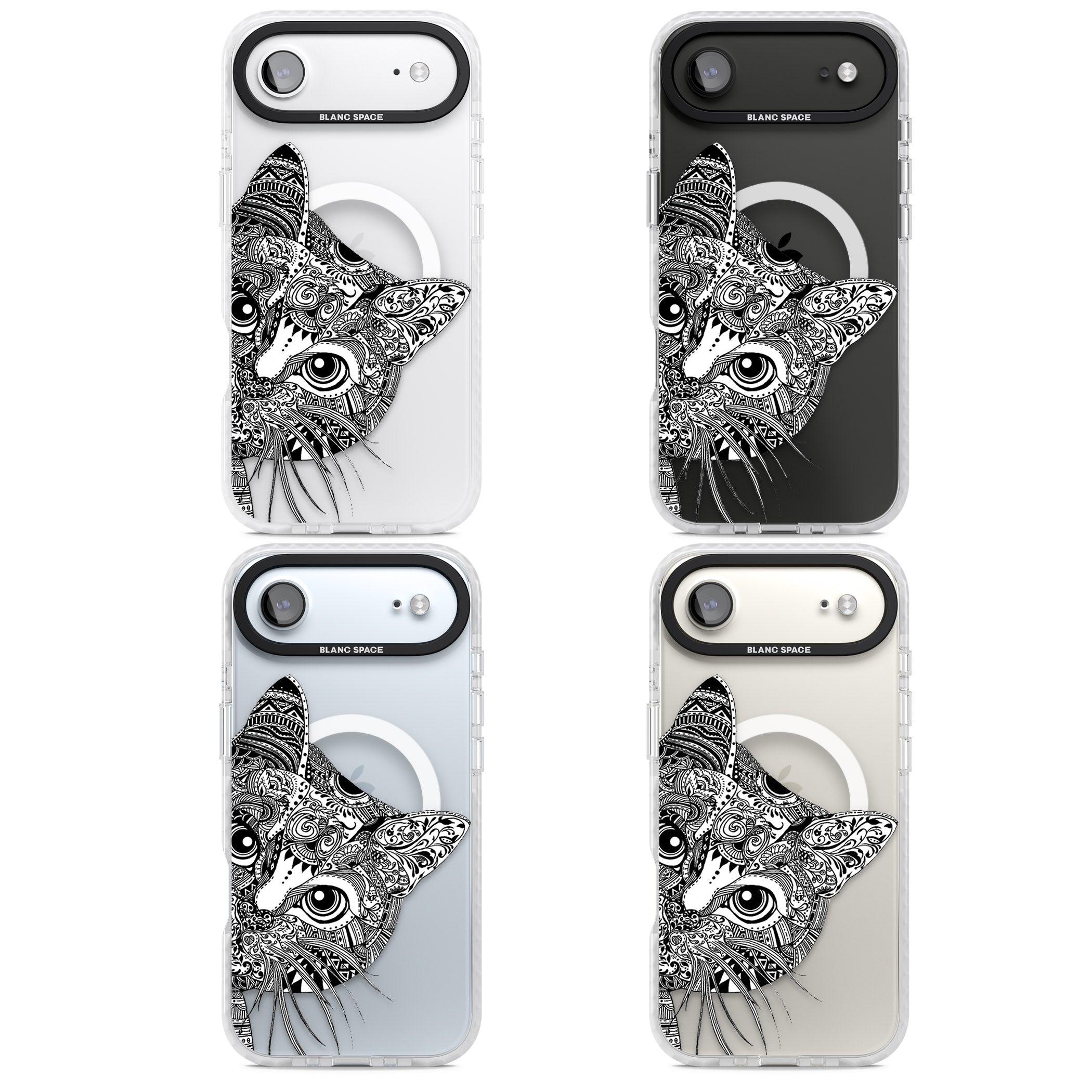 Henna Cat iPhone 17 Air Impact Pro Clear Phone Case APT Impact Protection