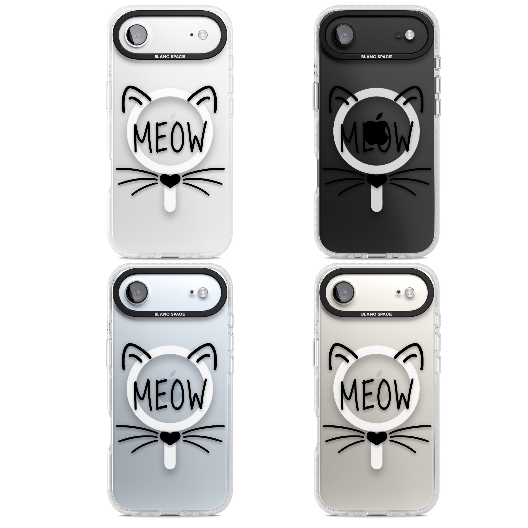 Cat Whiskers iPhone 17 Air Impact Pro Clear Phone Case APT Impact Protection