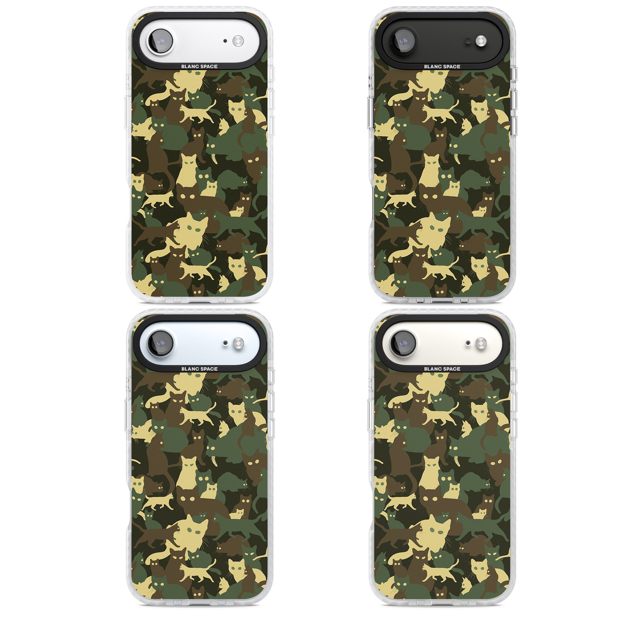 Forest Cat Camo iPhone 17 Air Impact Pro Clear Phone Case APT Impact Protection