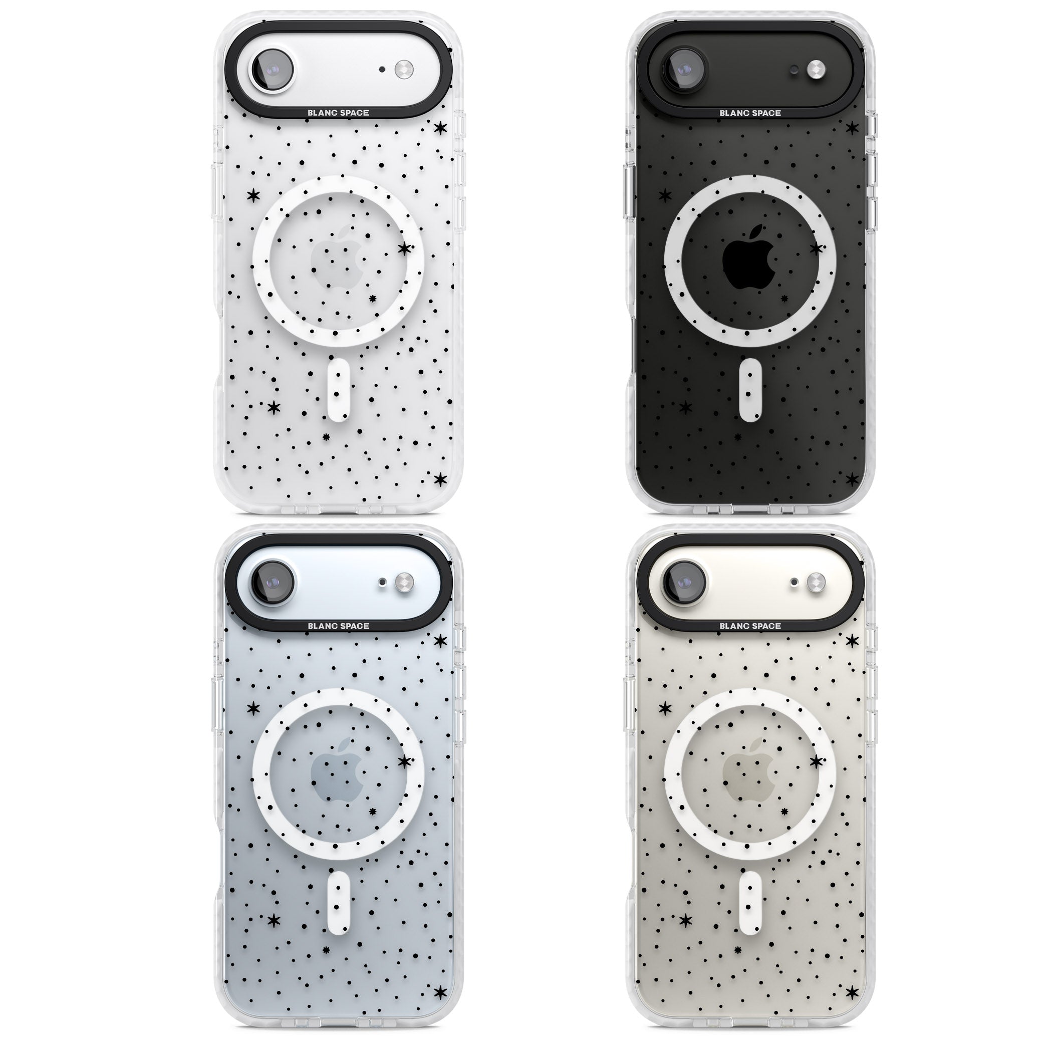 Celestial Starry Sky (Black) iPhone 17 Air Impact Pro Clear Phone Case APT Impact Protection