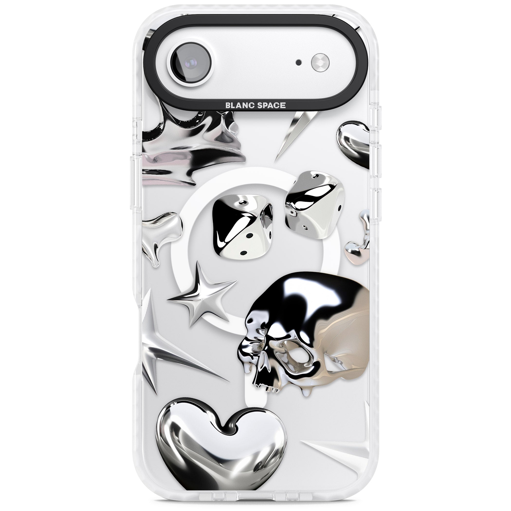 Chromed iPhone 17 Air Impact Pro Clear Phone Case