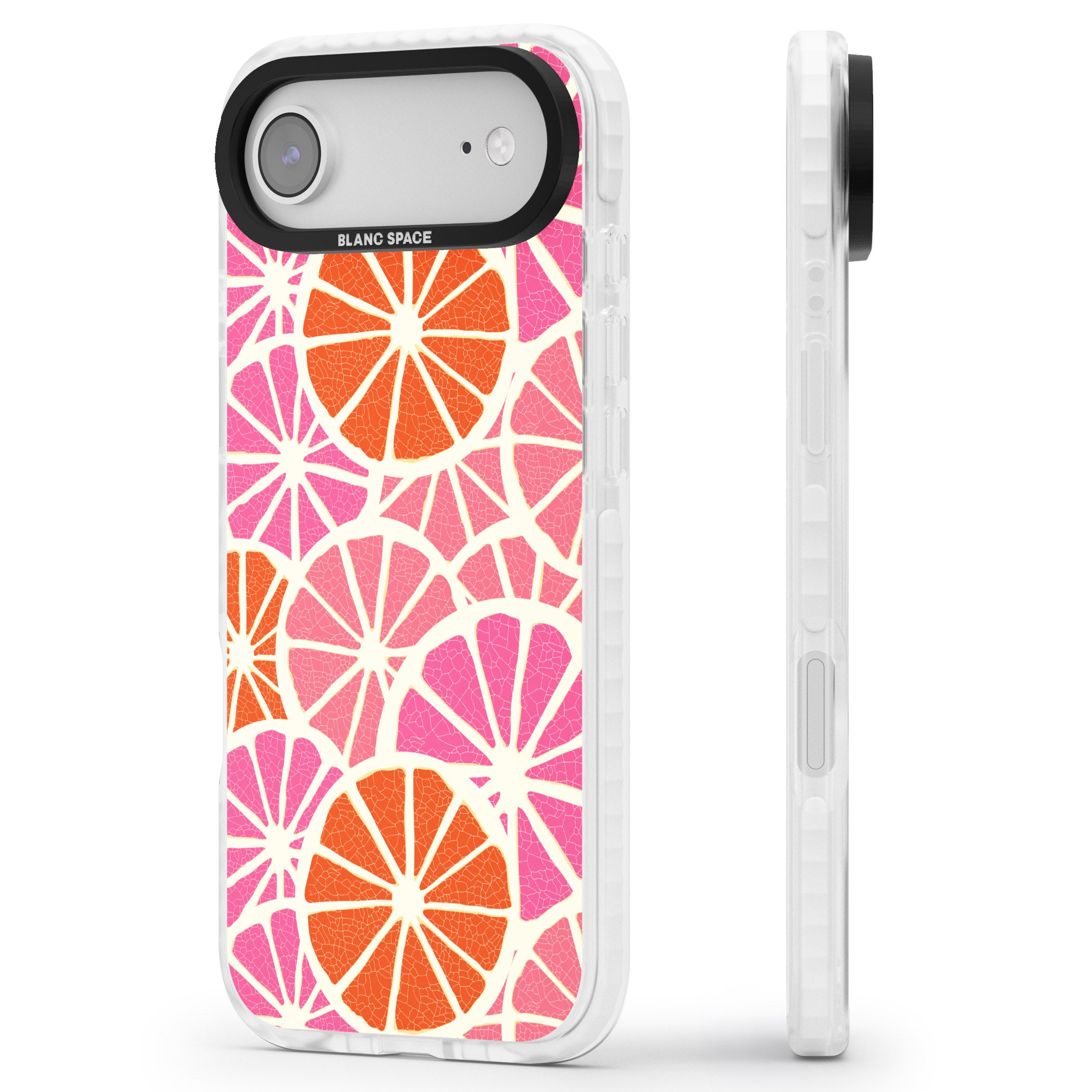 Citrus Slices iPhone 17 Air Impact Pro Clear Phone Case Side Profile