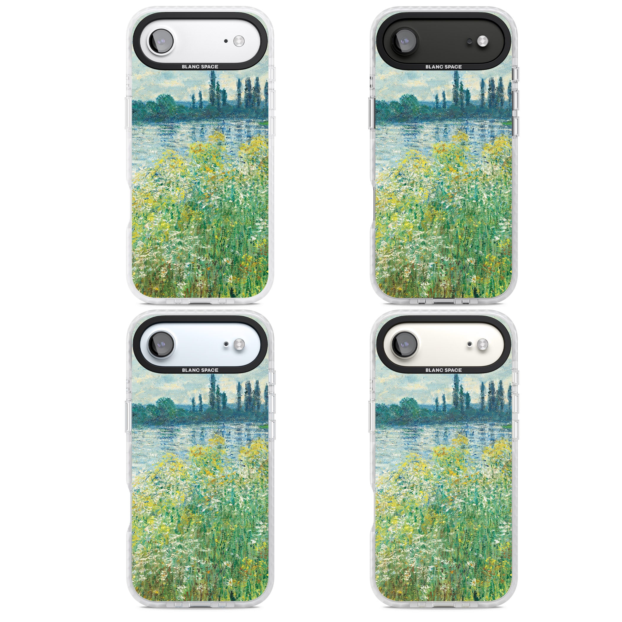 Banks Of The Seine By Claude Monet iPhone 17 Air Impact Pro Clear Phone Case APT Impact Protection