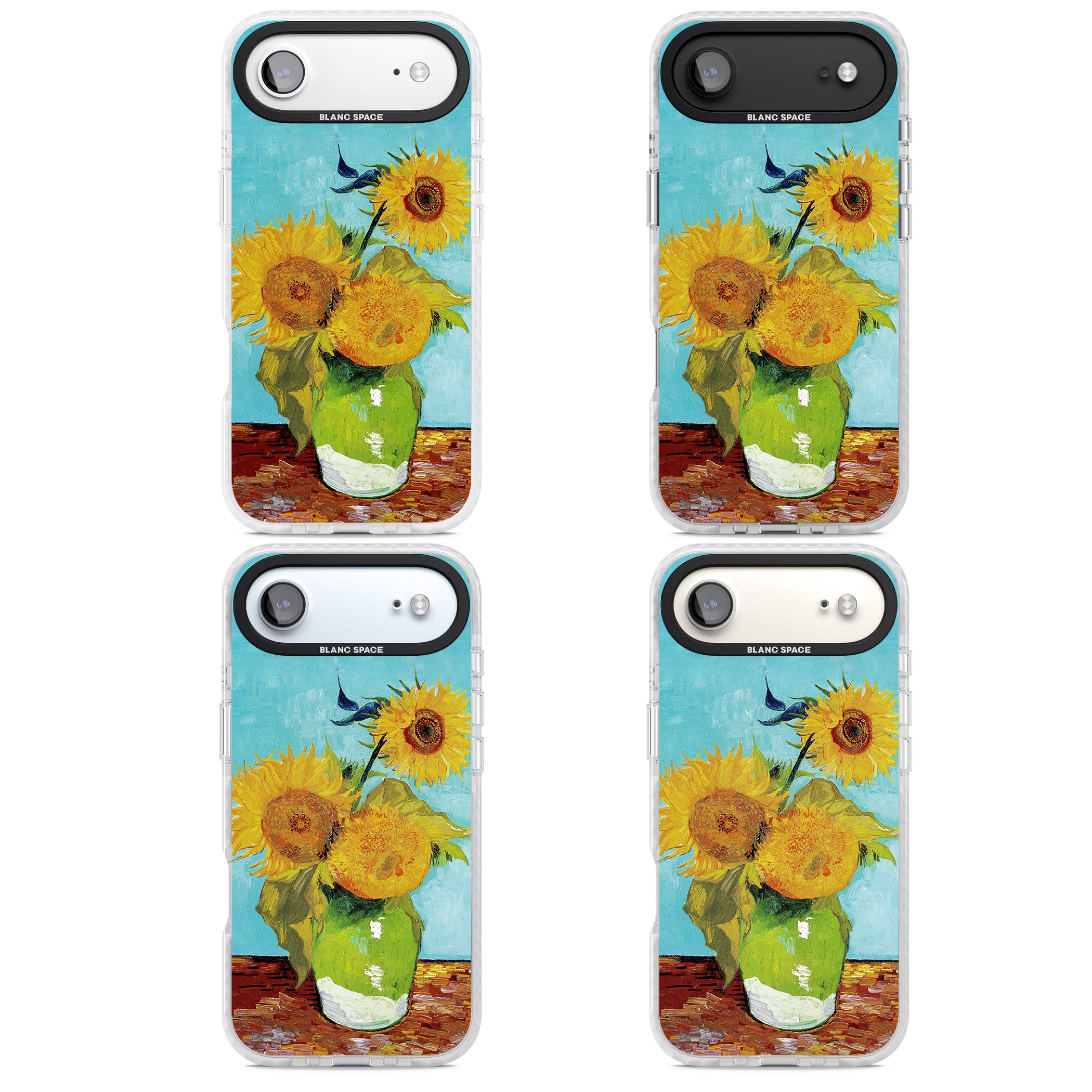 Vase With Three Sunflowers iPhone 17 Air Impact Pro Clear Phone Case APT Impact Protection