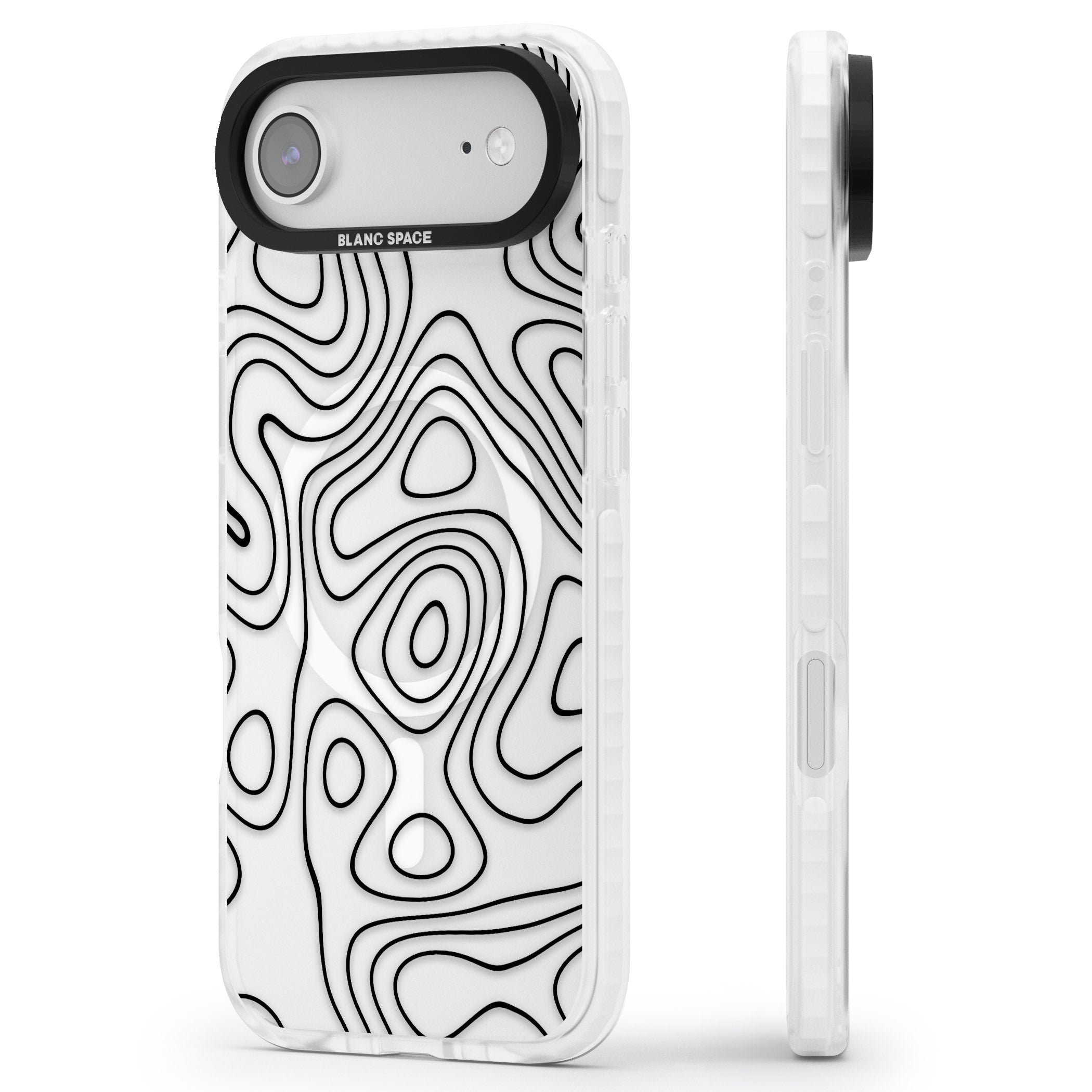 Damascus Steel iPhone 17 Air Impact Pro Clear Phone Case Side Profile