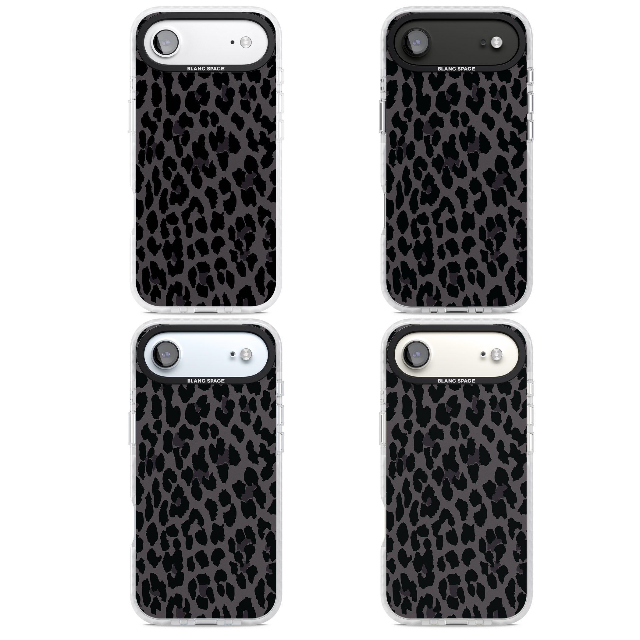 Dark Leopard Print iPhone 17 Air Impact Pro Clear Phone Case APT Impact Protection