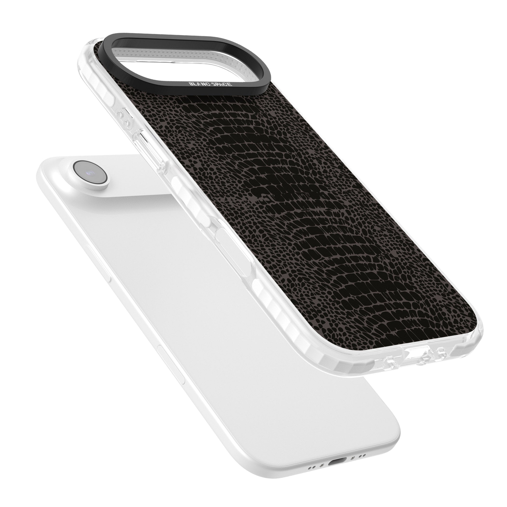 Dark Animal Print Snake Skin iPhone 17 Air Impact Pro Clear Phone Case Colours