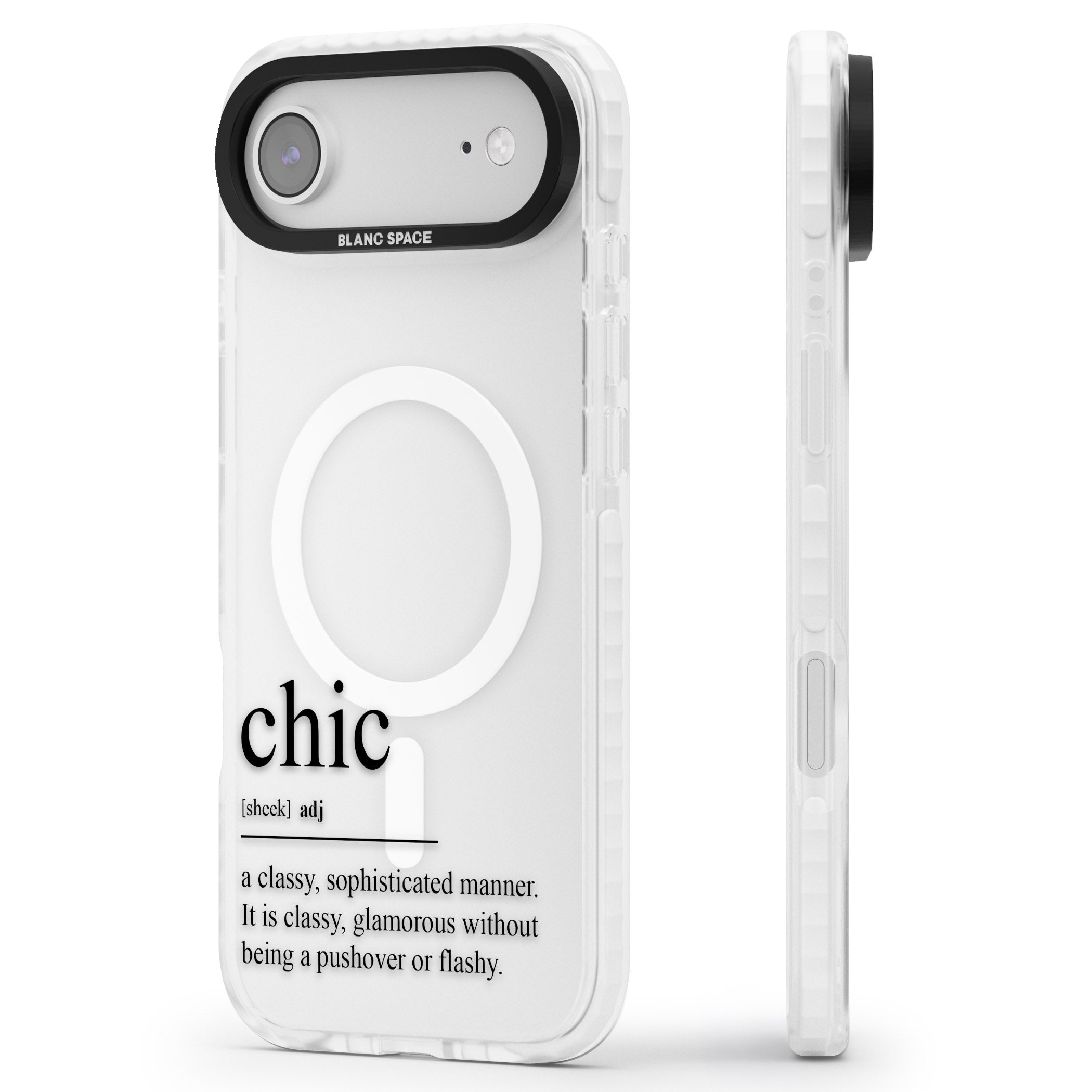 Chic iPhone 17 Air Impact Pro Clear Phone Case Side Profile
