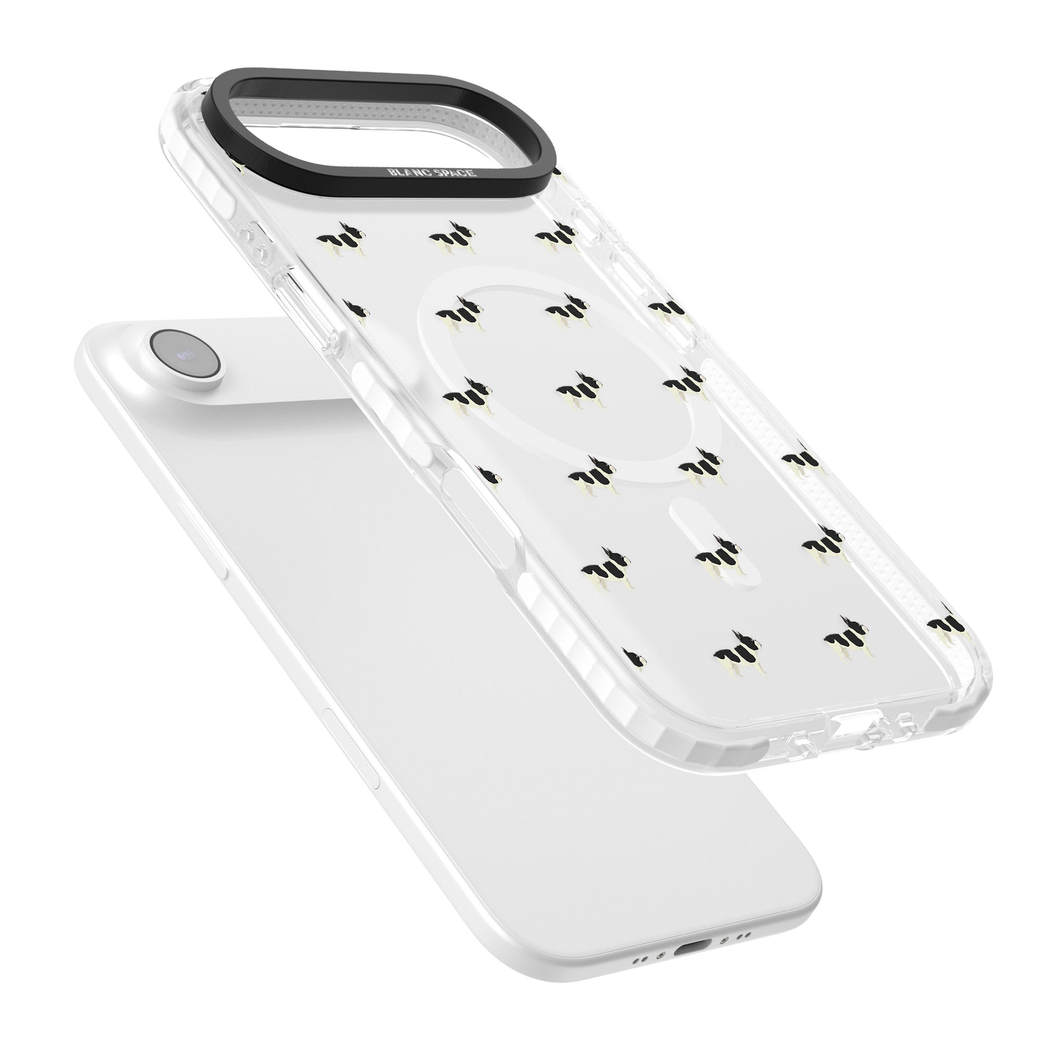Frenchie Repeat Dog iPhone 17 Air Impact Pro Clear Phone Case Colours