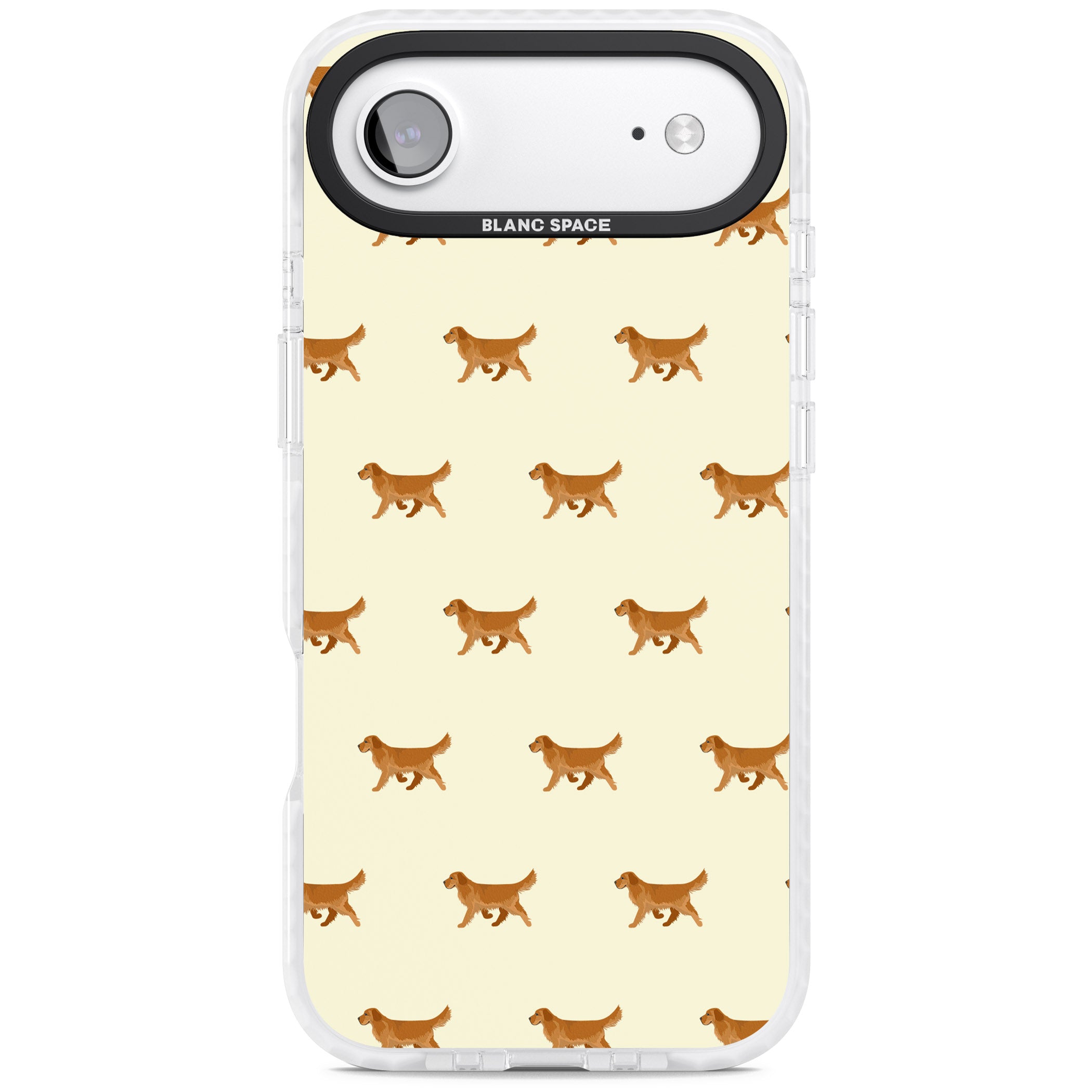 Golden Retriever Dog Pattern iPhone 17 Air Impact Pro Clear Phone Case