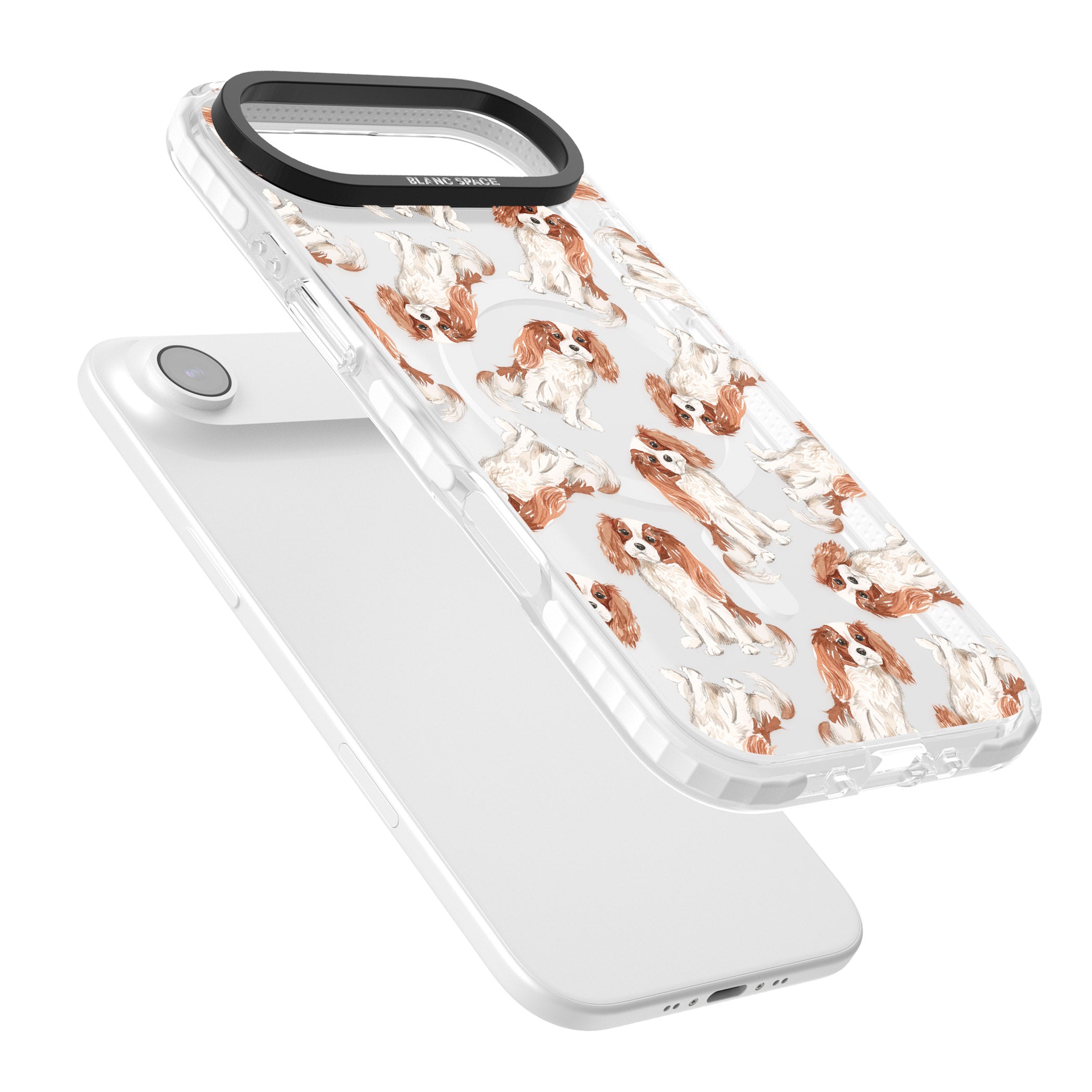 Cavalier King Charles Spaniel iPhone 17 Air Impact Pro Clear Phone Case Colours