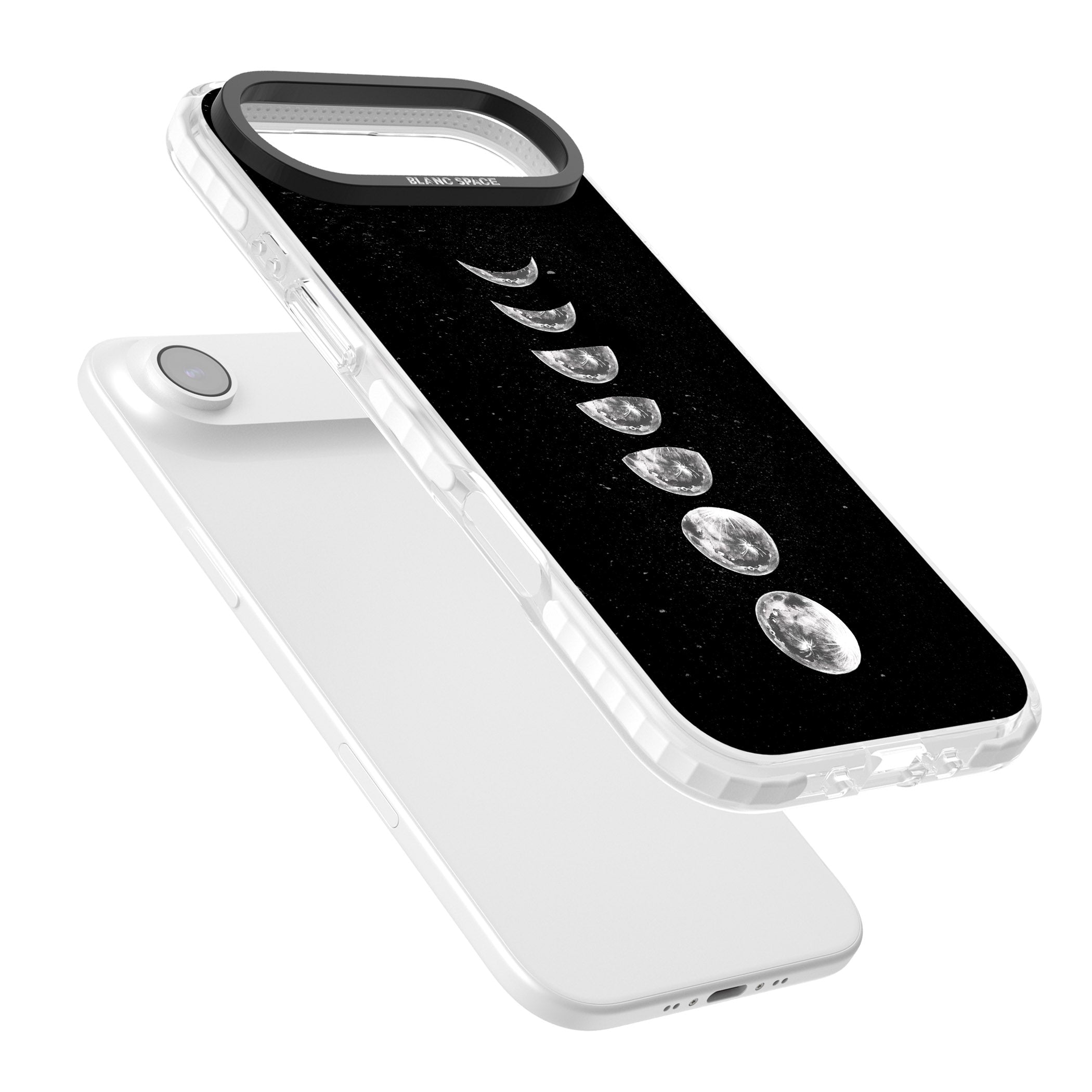 Light Watercolour Moons iPhone 17 Air Impact Pro Clear Phone Case Colours