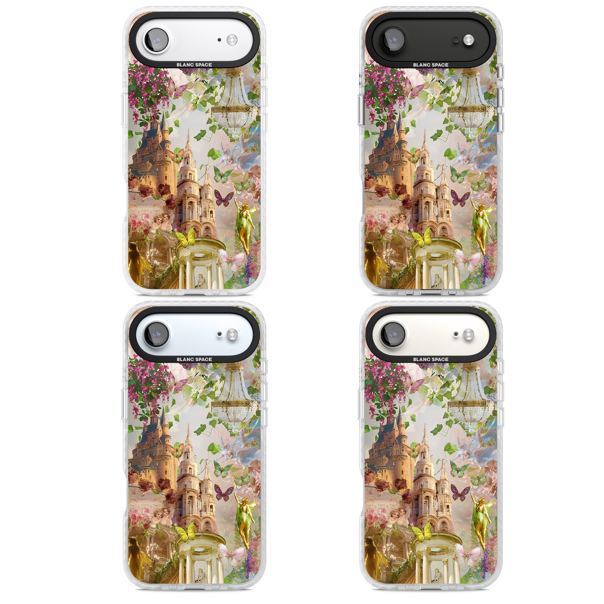 Fairies & Castles Collage iPhone 17 Air Impact Pro Clear Phone Case APT Impact Protection