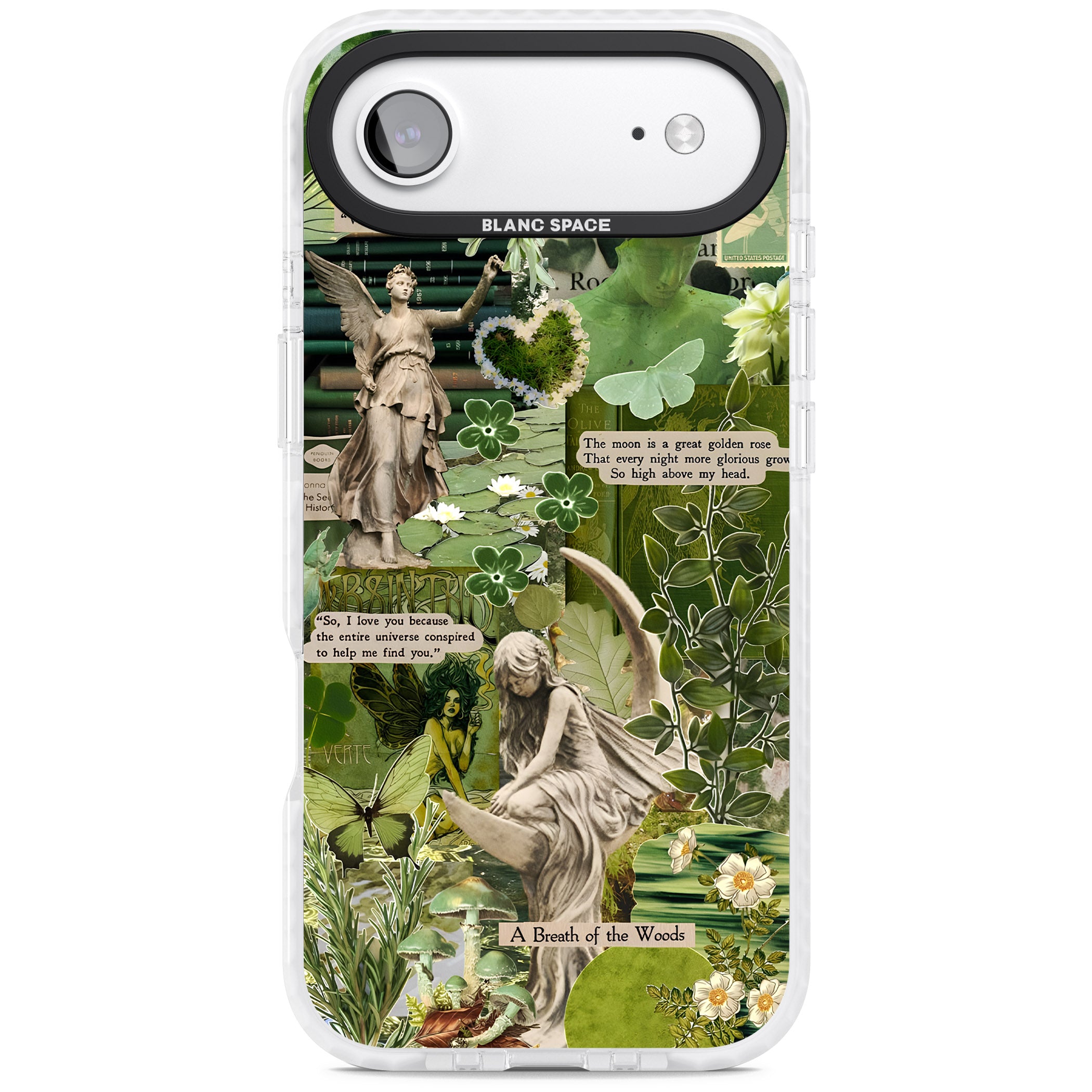 Enchanted Forest Green iPhone 17 Air Impact Pro Clear Phone Case