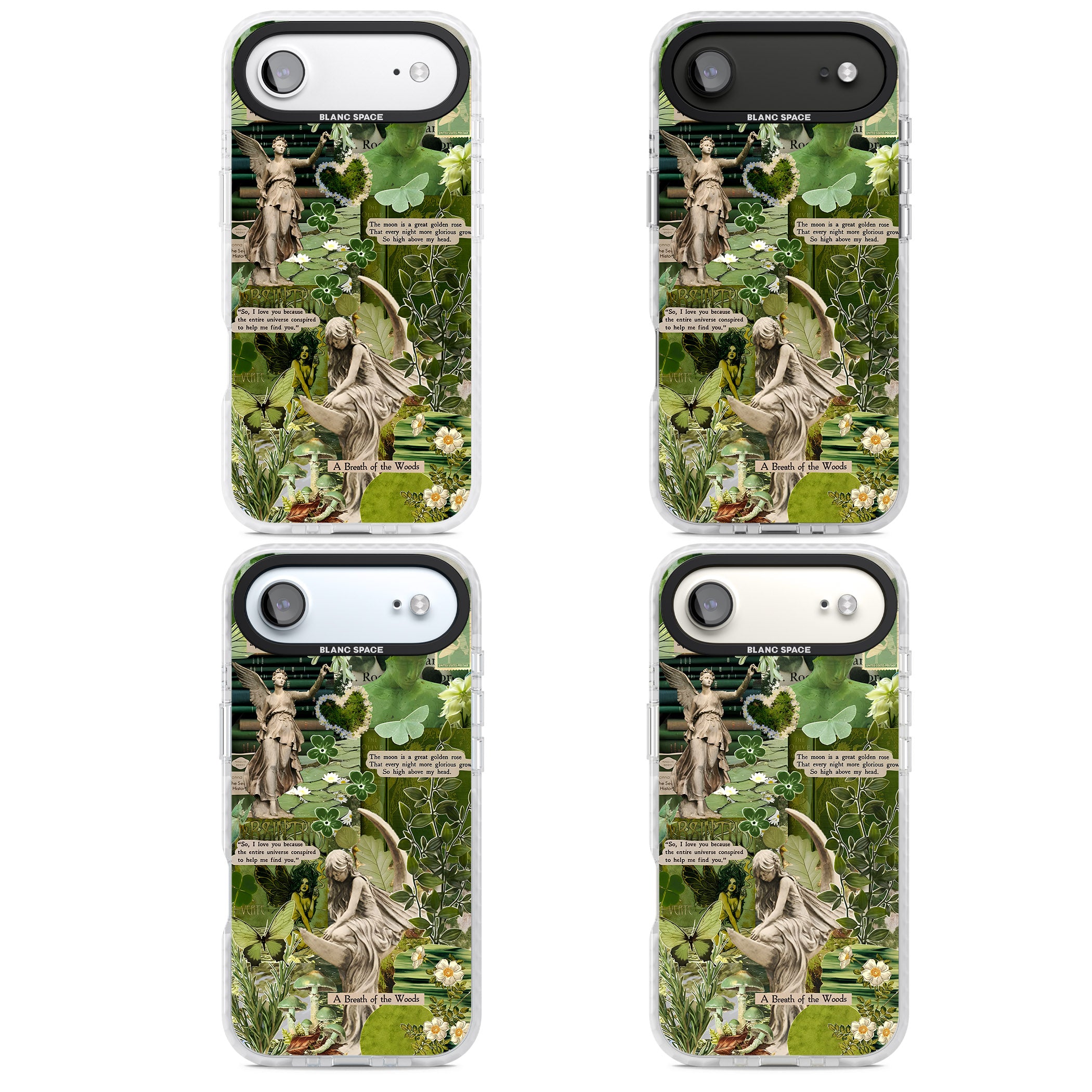 Enchanted Forest Green iPhone 17 Air Impact Pro Clear Phone Case APT Impact Protection