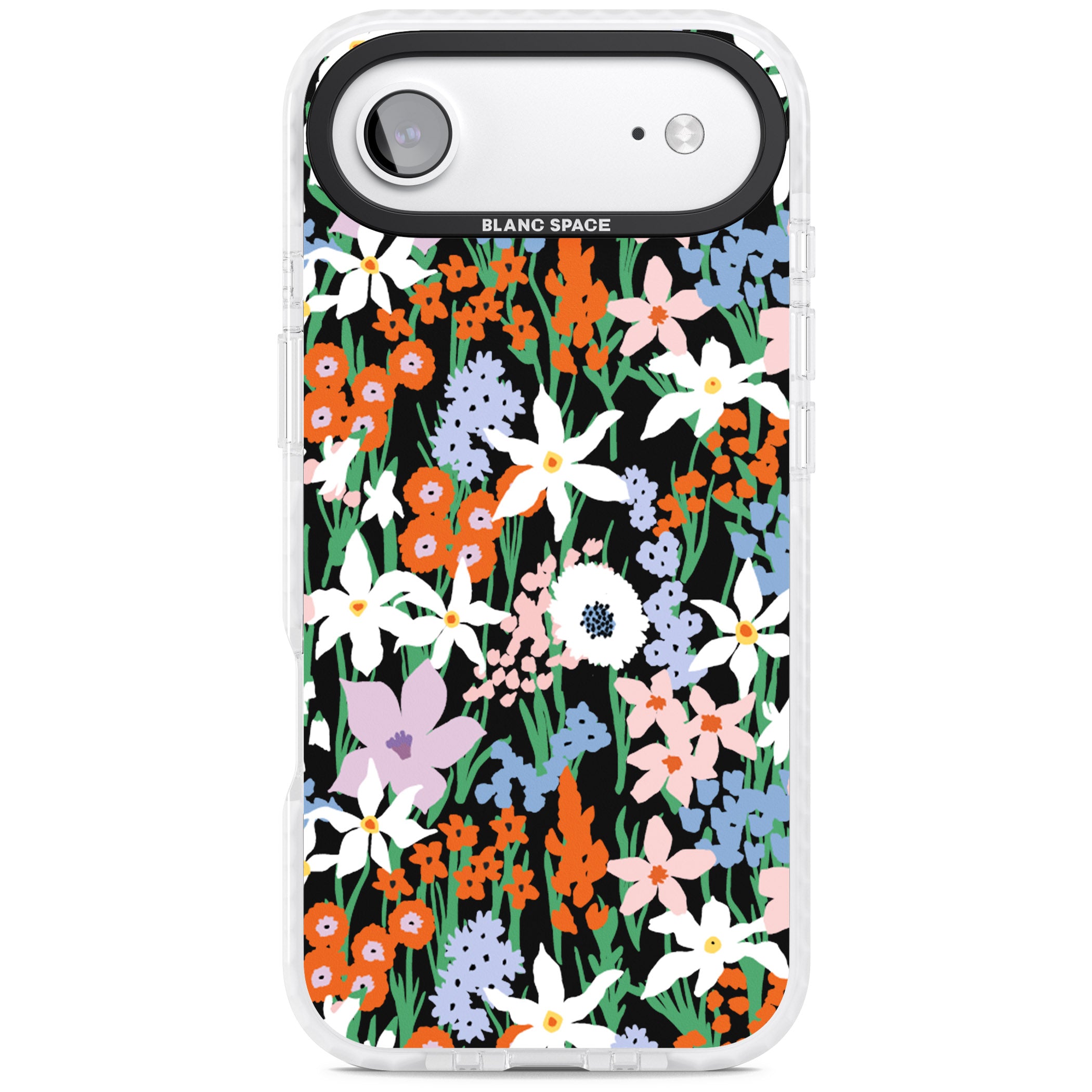Floral Bloom Meadow Solid iPhone 17 Air Impact Pro Clear Phone Case