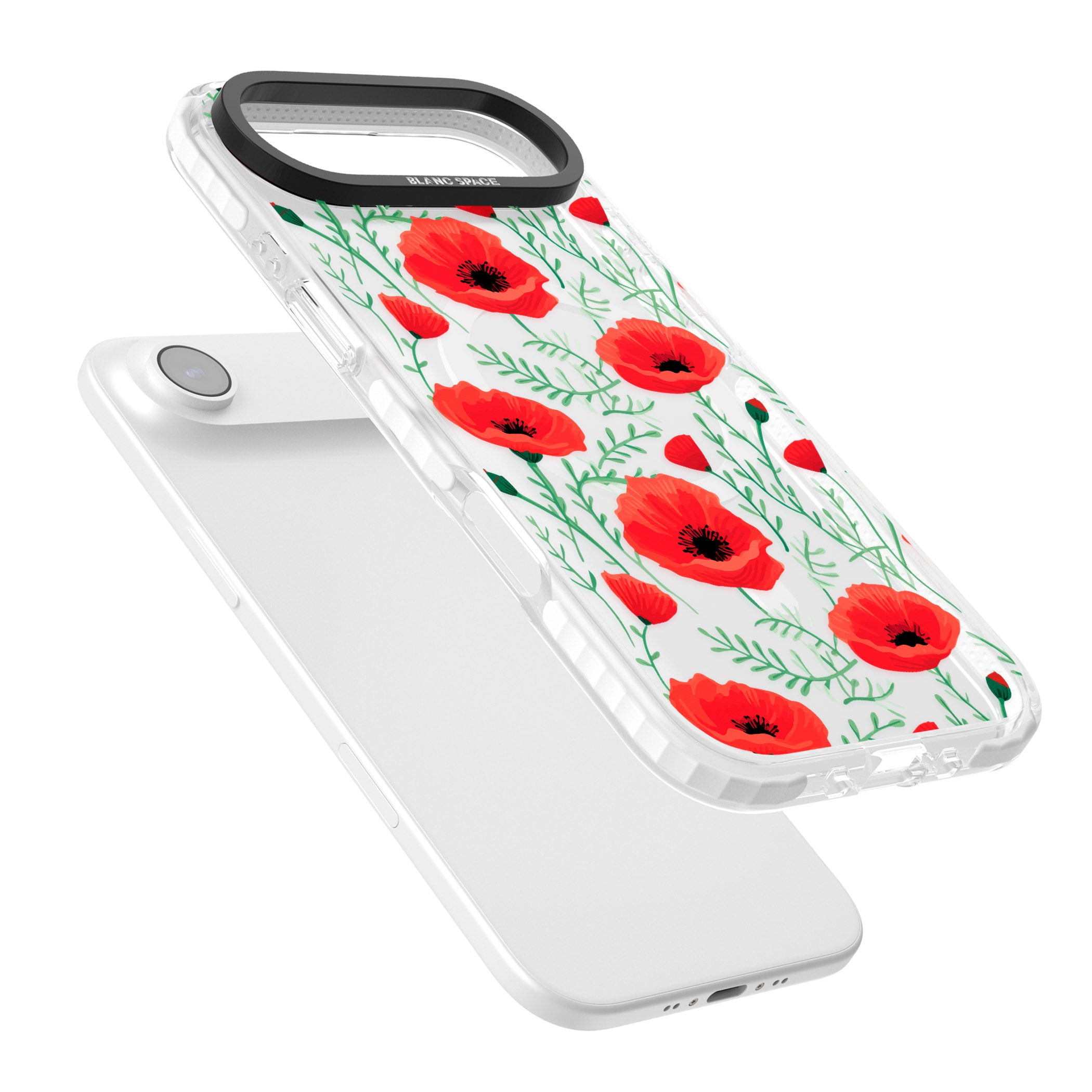Poppy Garden iPhone 17 Air Impact Pro Clear Phone Case Colours