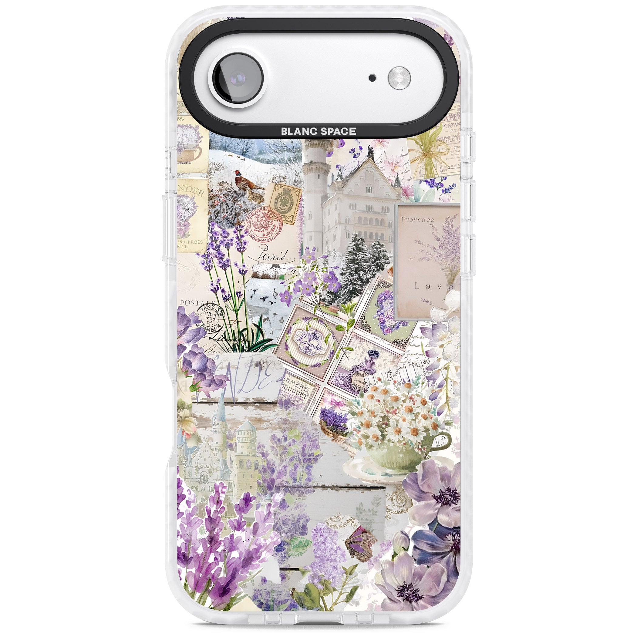 Soft Lavender Collage iPhone 17 Air Impact Pro Clear Phone Case