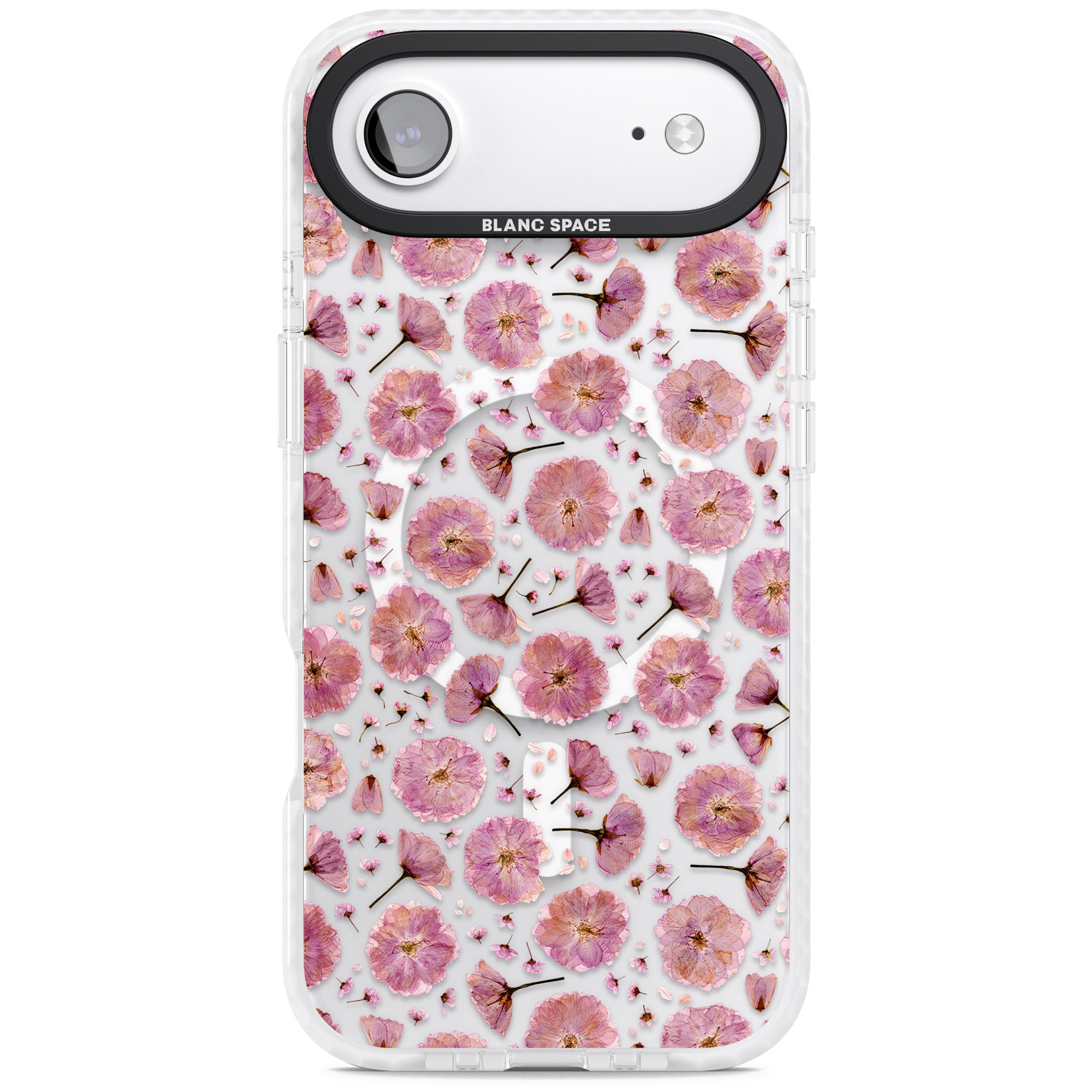 Pink Florals & Blossom iPhone 17 Air Impact Pro Clear Phone Case