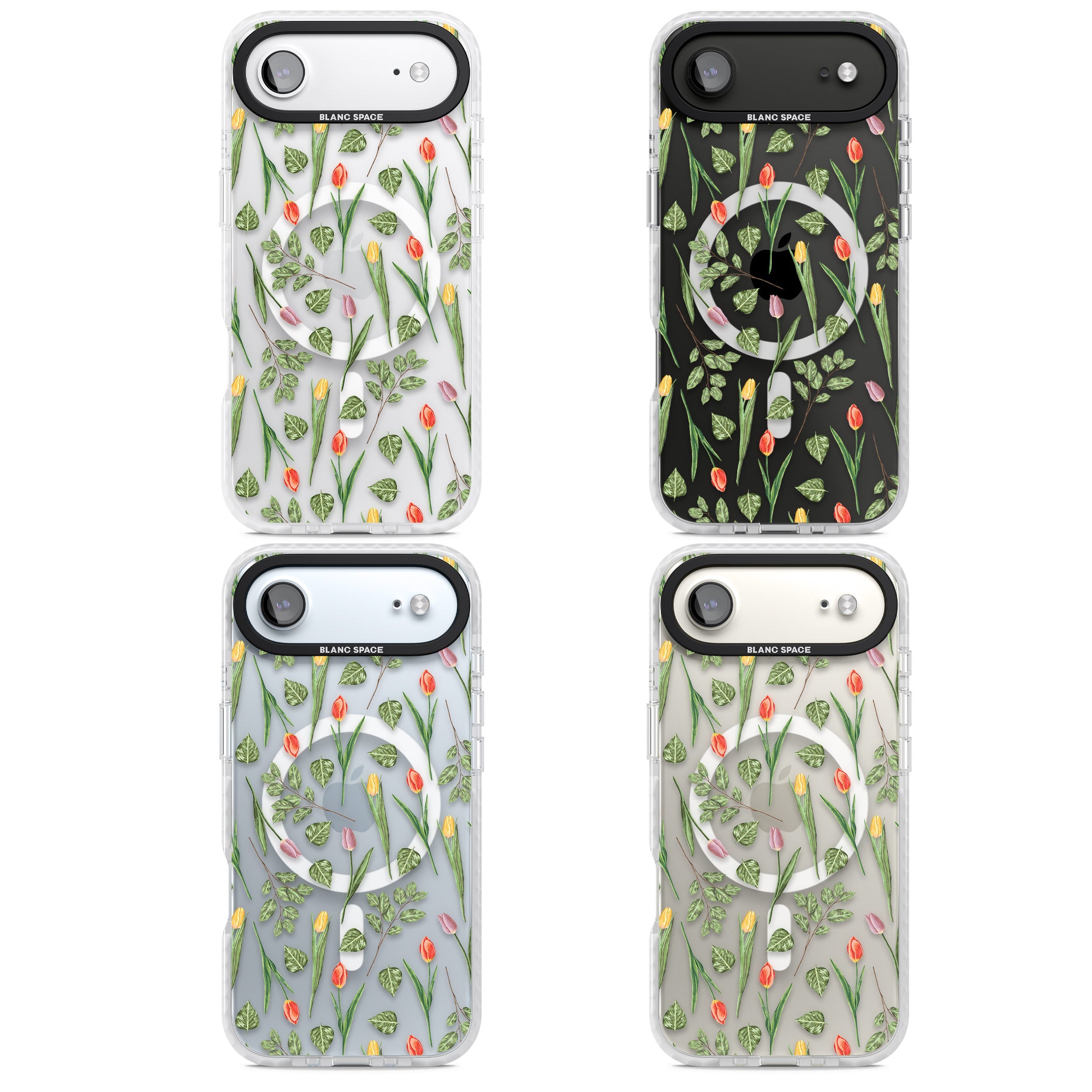 Spring Tulips Floral iPhone 17 Air Impact Pro Clear Phone Case APT Impact Protection
