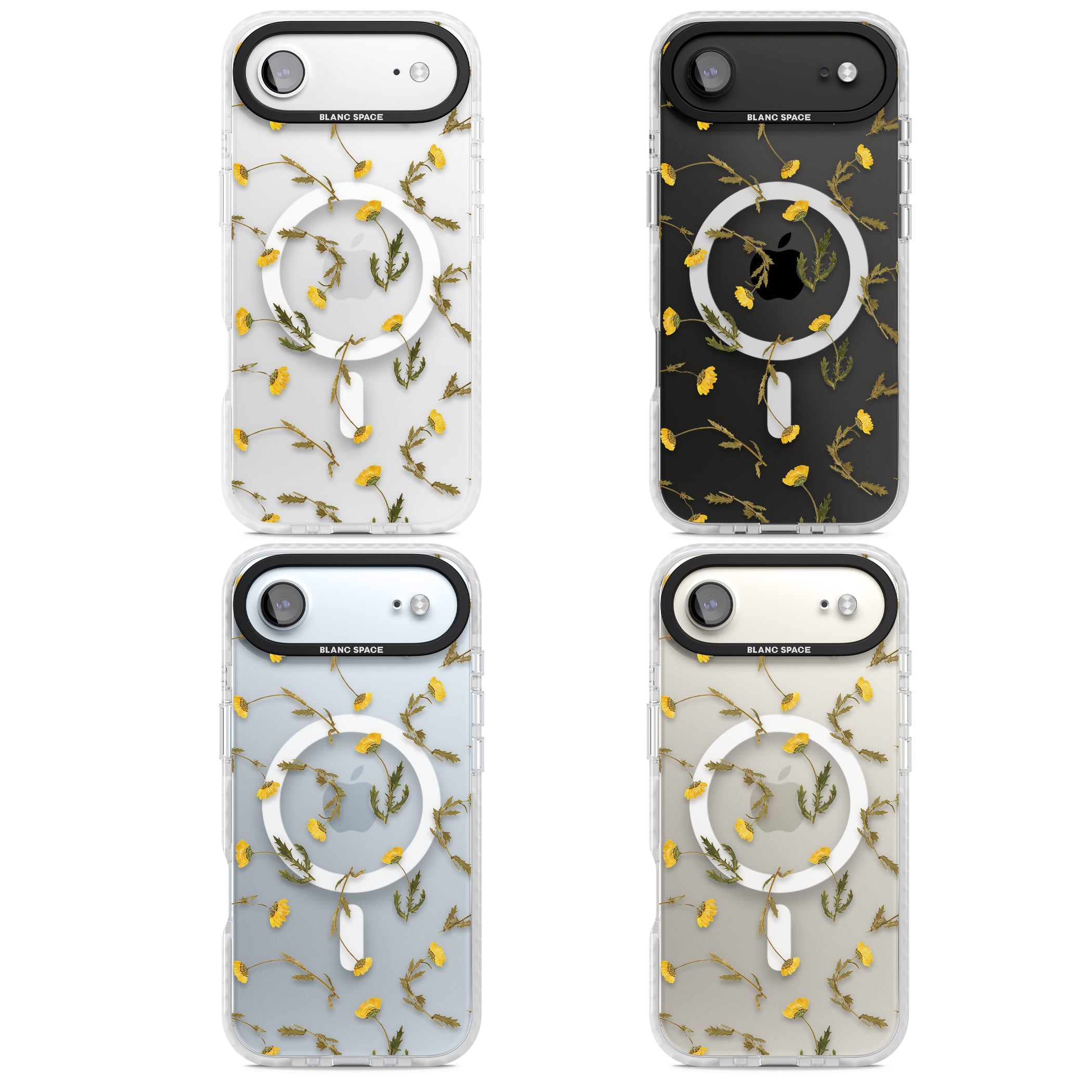 Wildflower Yellow iPhone 17 Air Impact Pro Clear Phone Case APT Impact Protection