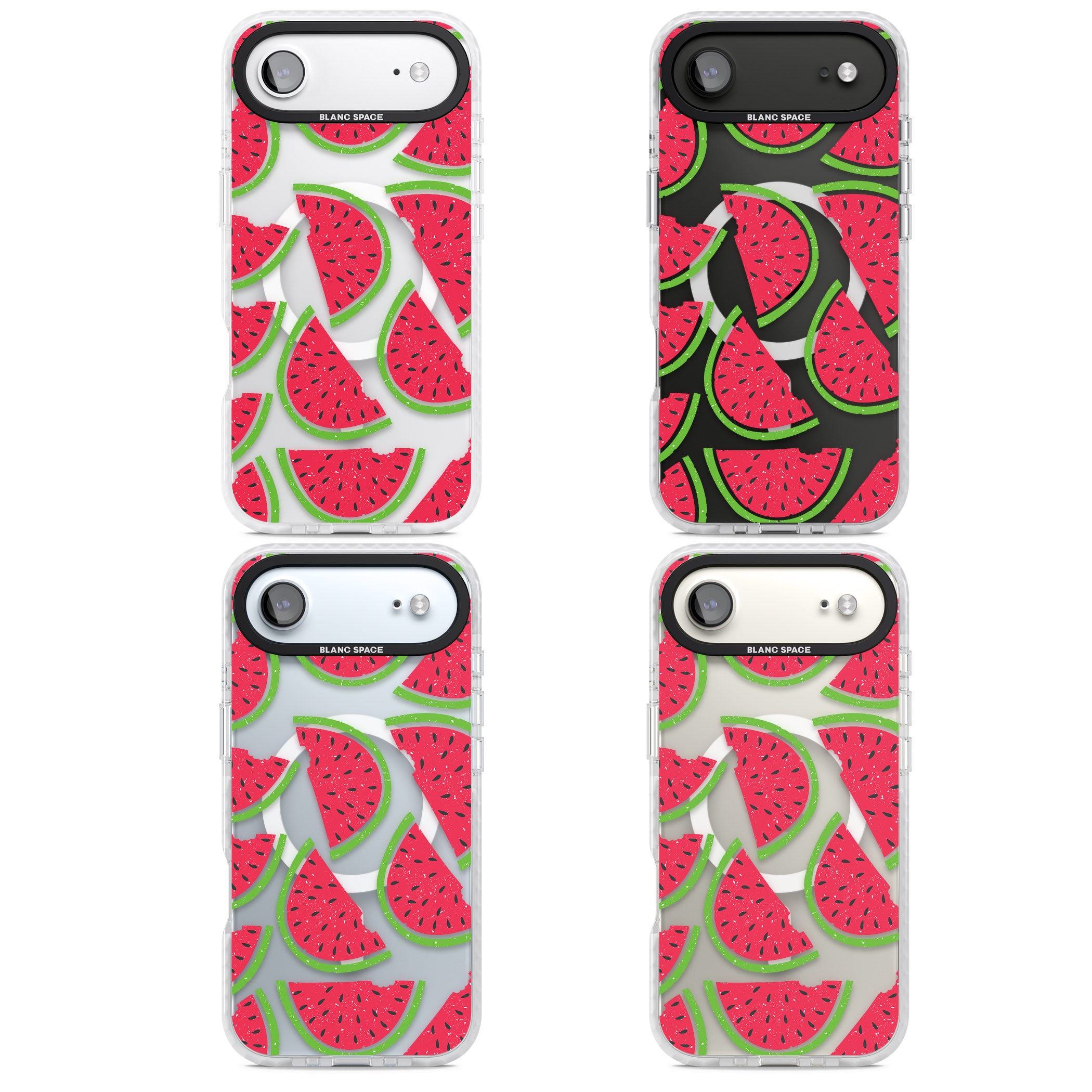 Watermelon Pattern iPhone 17 Air Impact Pro Clear Phone Case APT Impact Protection