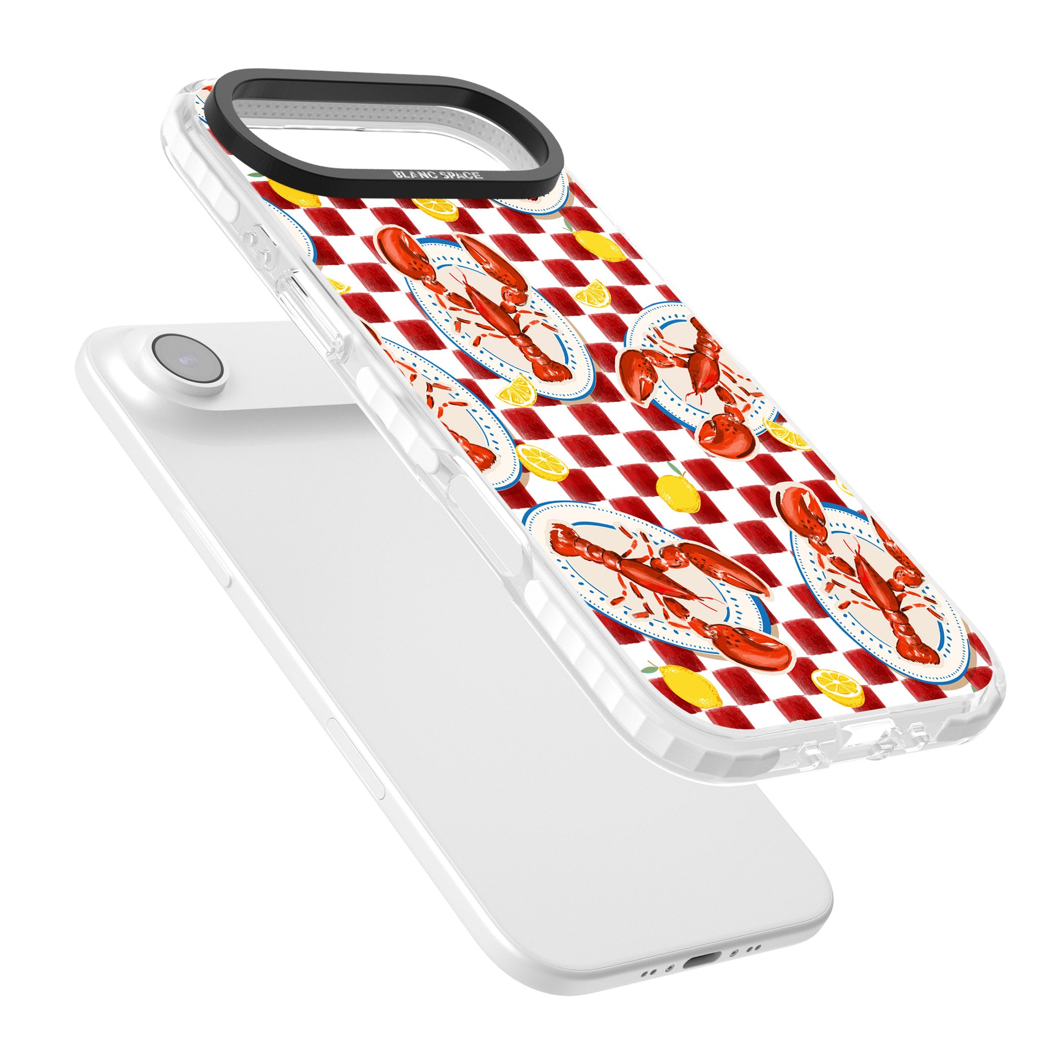 Red Lobster Checkered iPhone 17 Air Impact Pro Clear Phone Case Colours