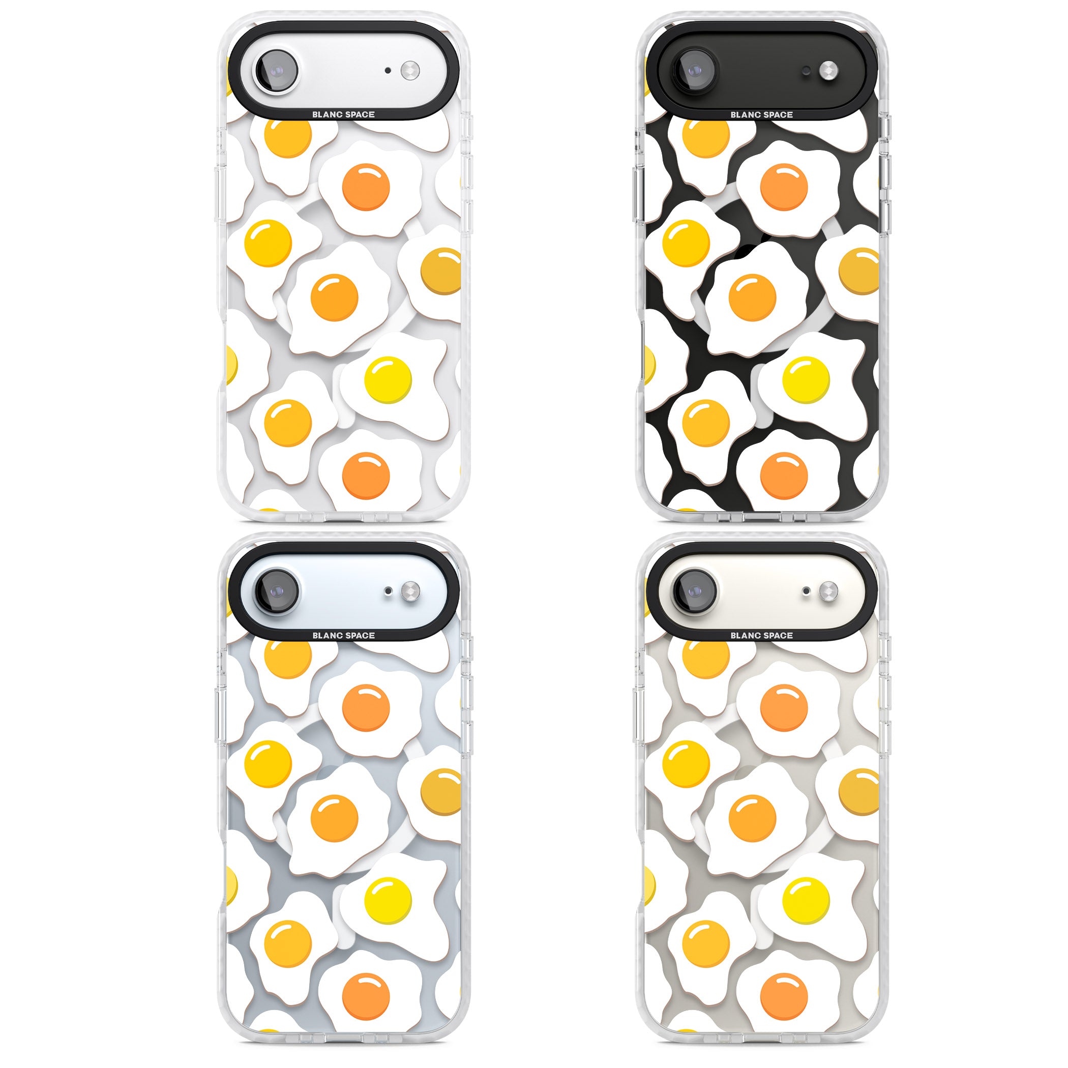 Fried Egg Pattern iPhone 17 Air Impact Pro Clear Phone Case APT Impact Protection