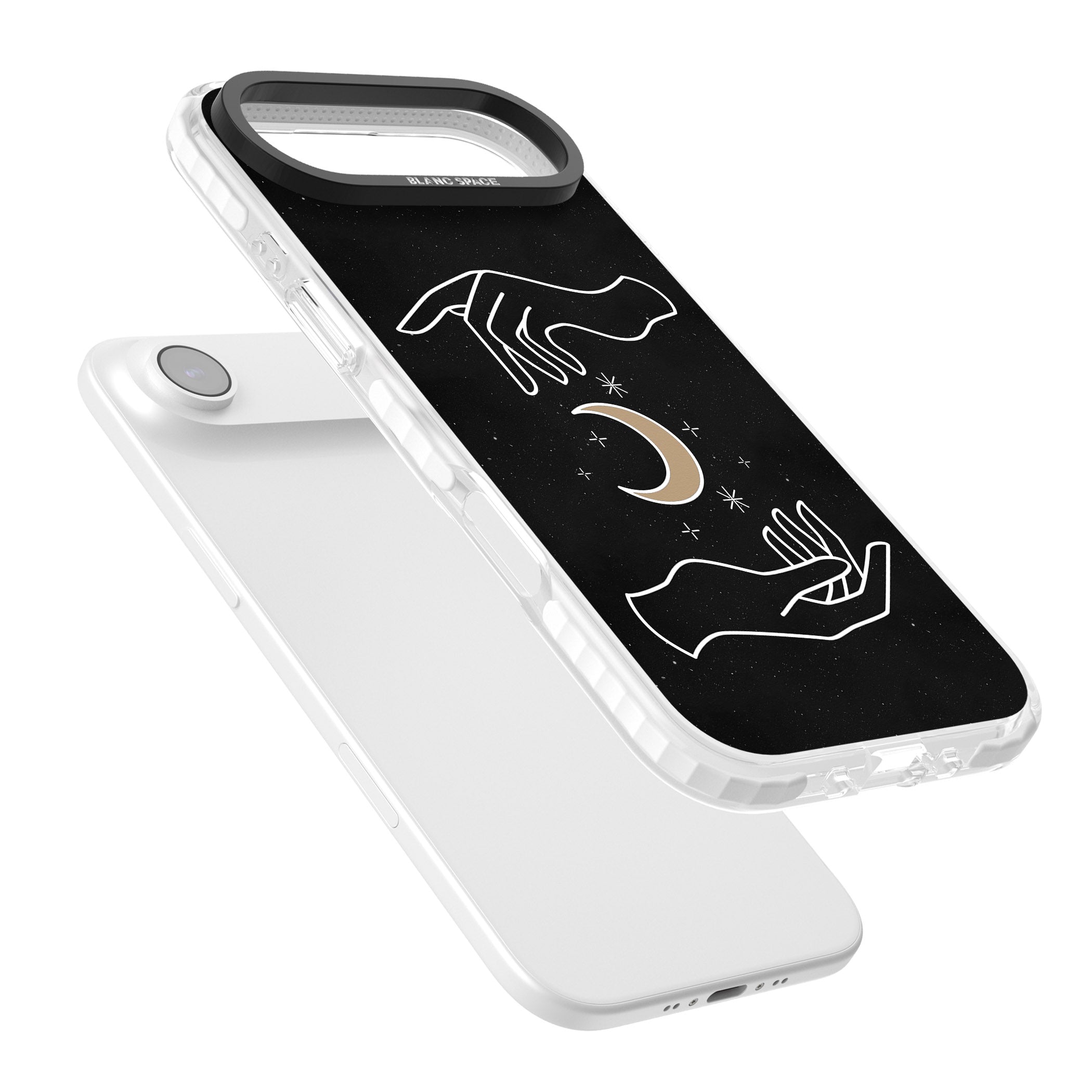 Cosmic Hands iPhone 17 Air Impact Pro Clear Phone Case Colours