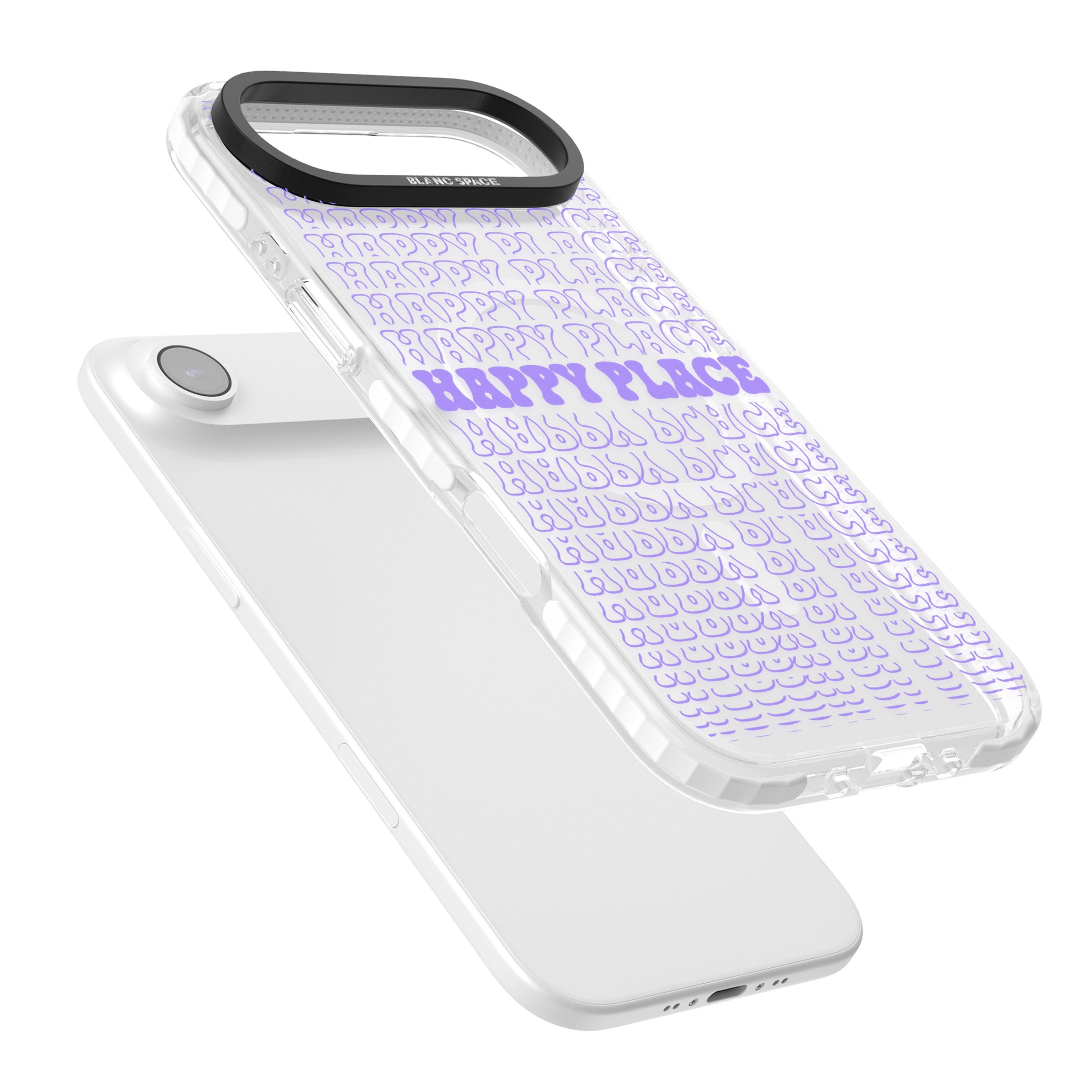 Happy Place (Purple) iPhone 17 Air Impact Pro Clear Phone Case Colours