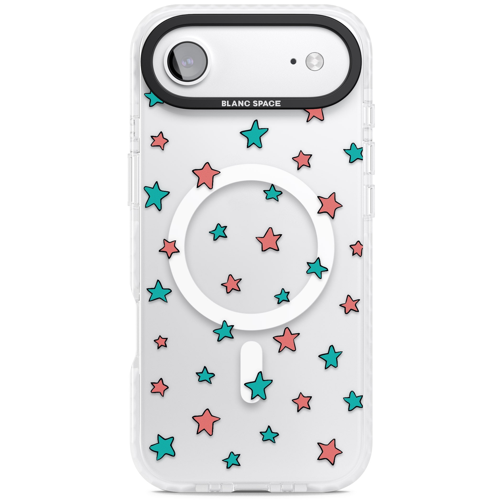 Heartstopper Stars Pattern iPhone 17 Air Impact Pro Clear Phone Case
