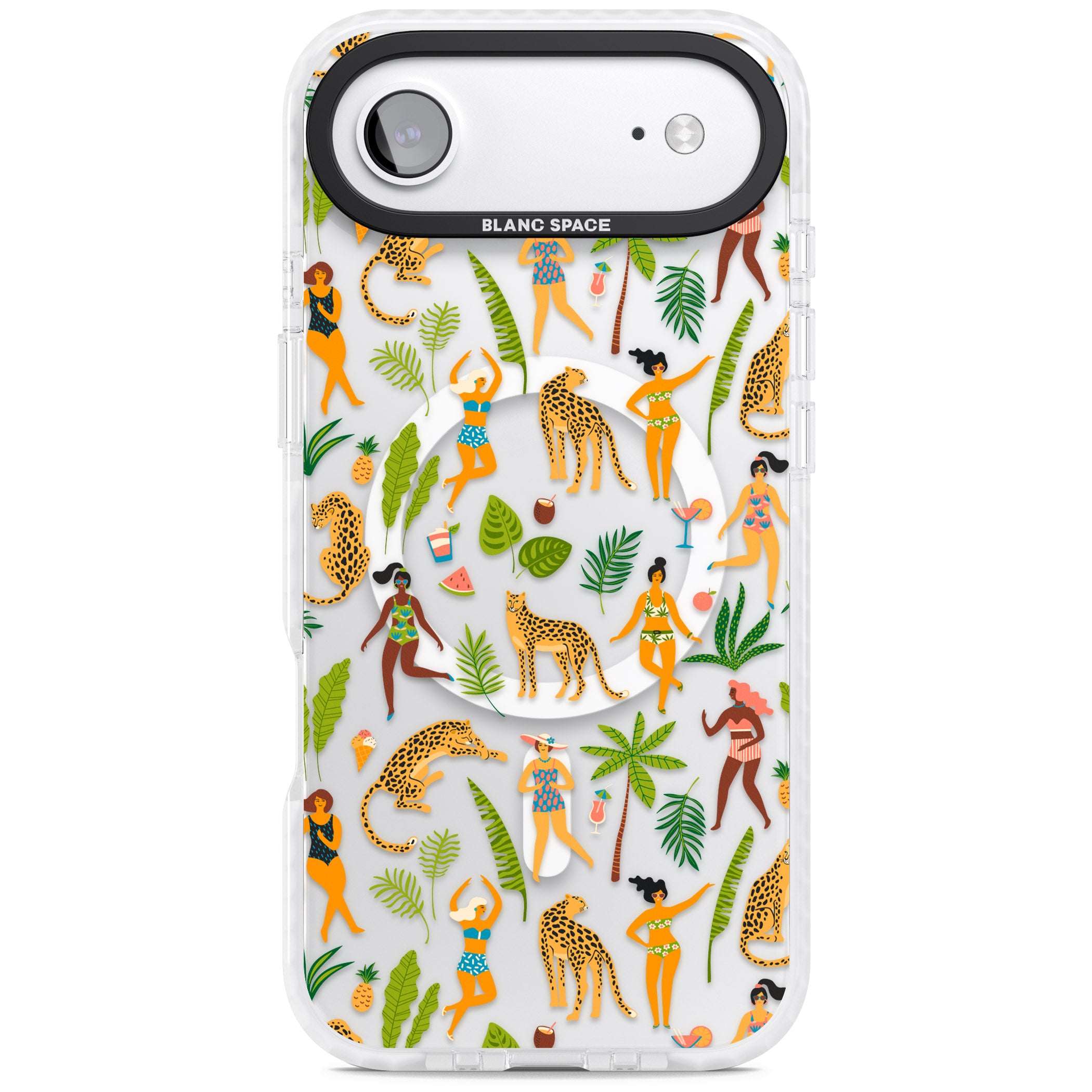 Tropical Party Vibes iPhone 17 Air Impact Pro Clear Phone Case