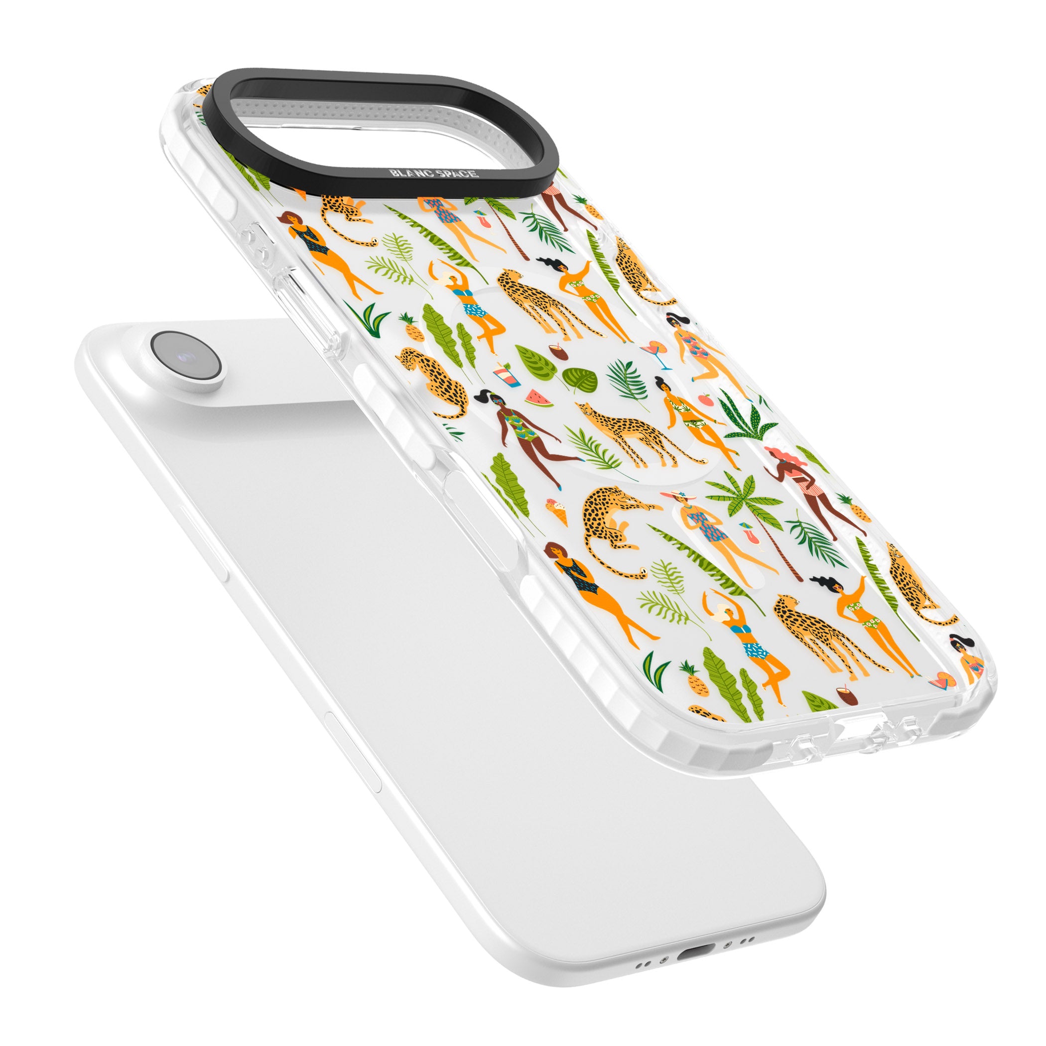 Tropical Party Vibes iPhone 17 Air Impact Pro Clear Phone Case Colours